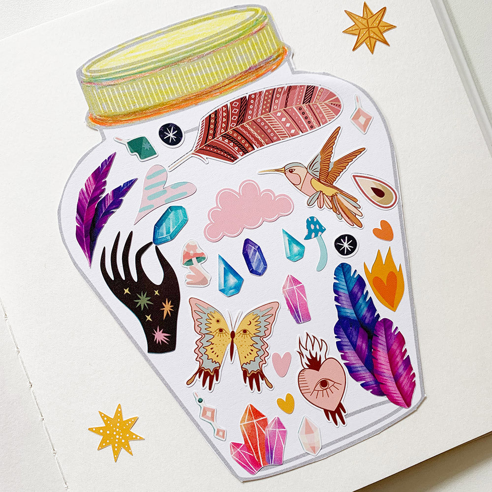  Jars of Magic and Dreams Template A4 PDF Download、mySite、ghnorth