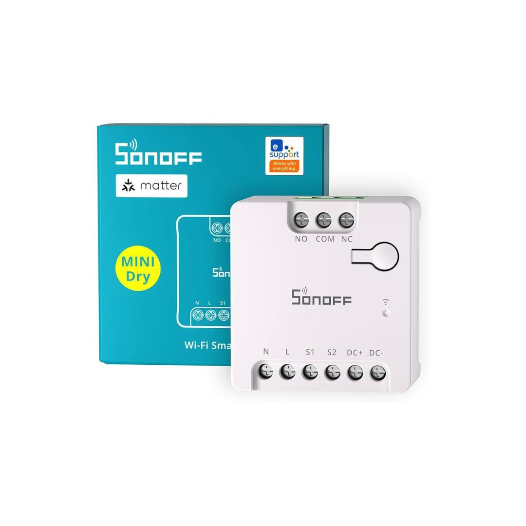 Sonoff Relé WiFi inteligente com Matter e contacto seco - Sonoff Mini-D、mySite、fannypackpong