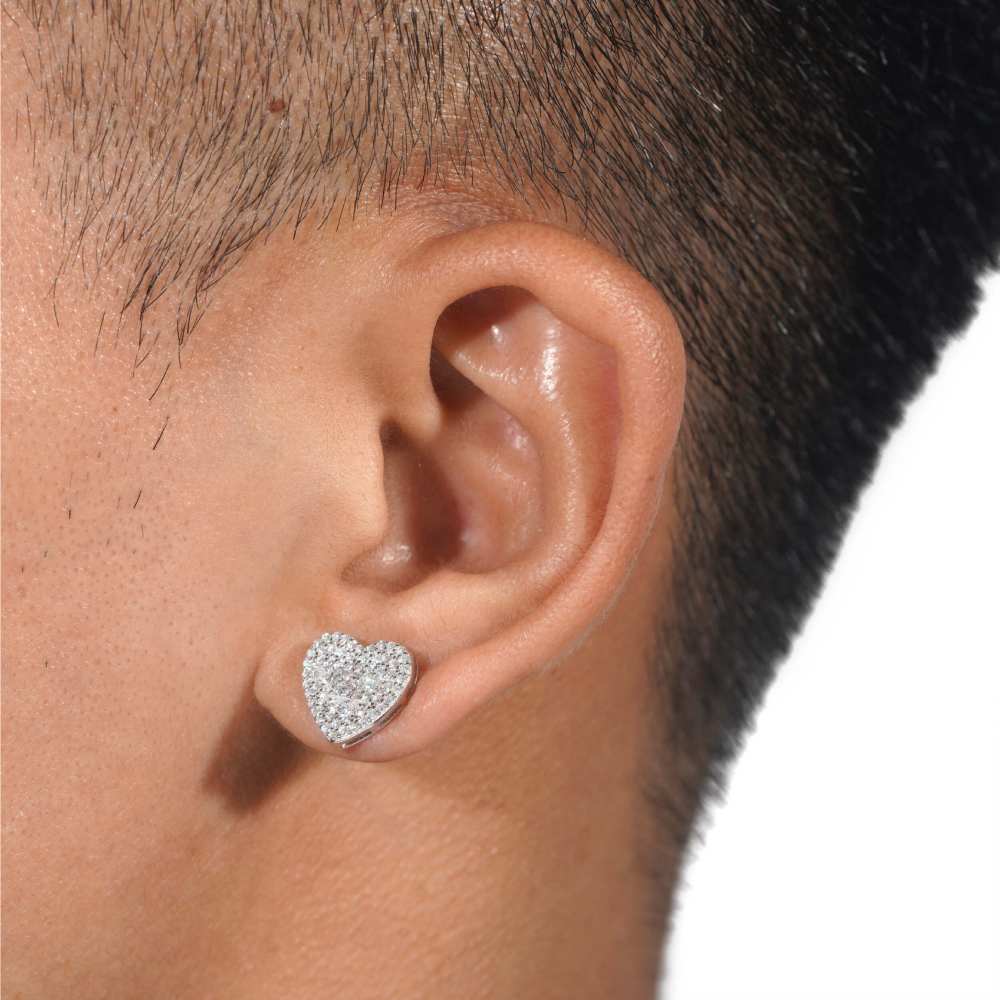 Semi Marquise Moissanite Heart Earrings 14K Gold、mySite、hinf8tx79