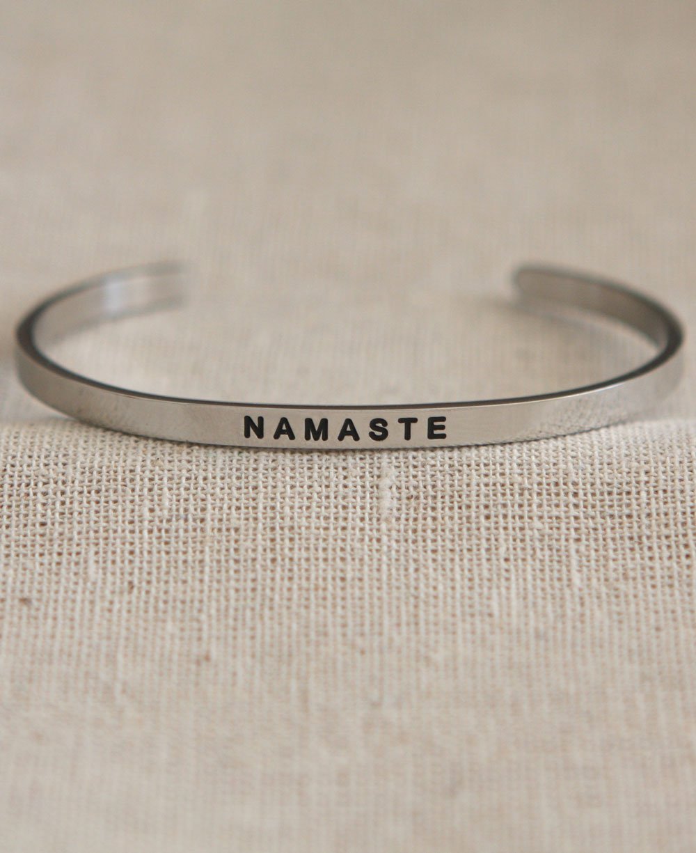 Engraved Namaste Cuff Bracelet、mySite、topwebapps