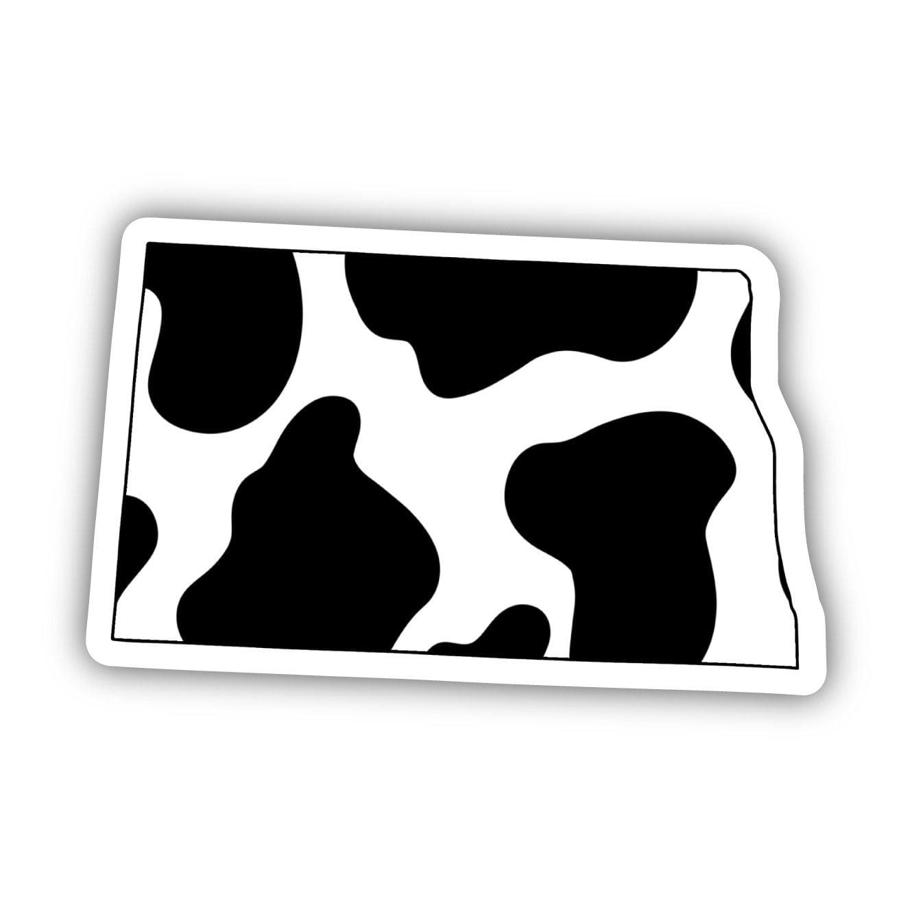  North Dakota Cow Pattern Sticker、mySite、elrpsem3k