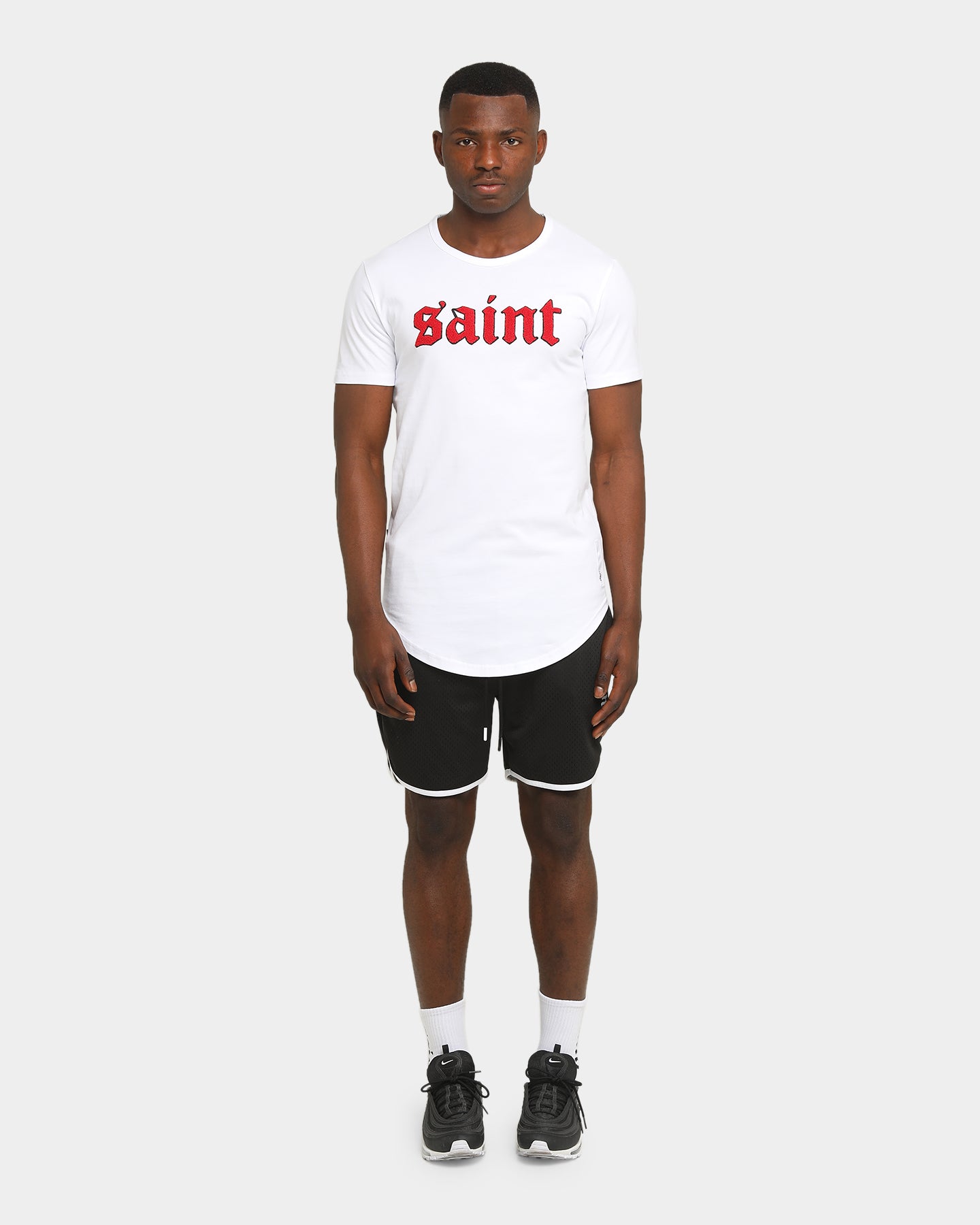 Saint Morta Era Mesh Basketball Short Black/White、mySite、zt4zffjzw