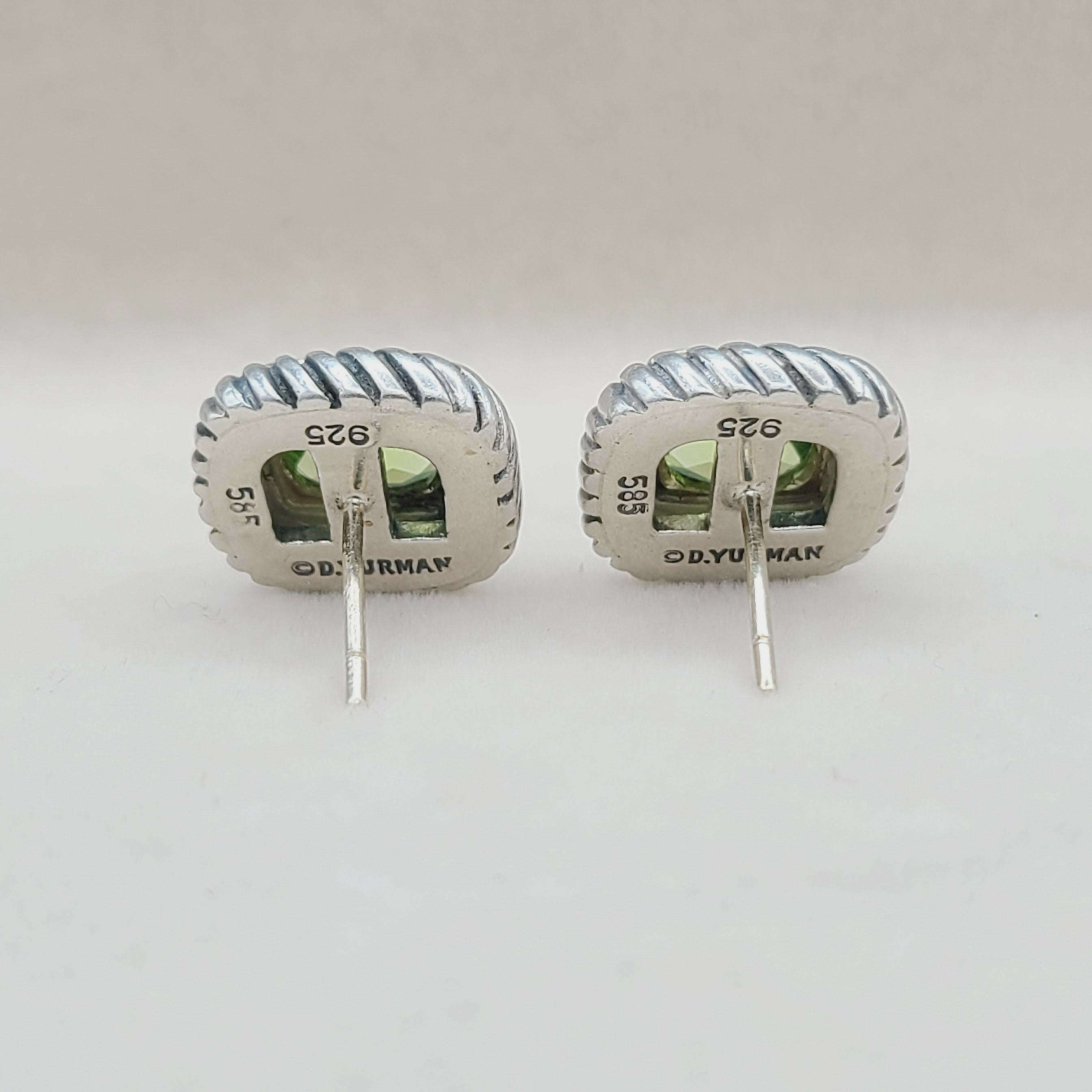 David聽Yurman聽Albion聽Peridot聽Cable聽Earrings聽、mySite、hinf8tx79