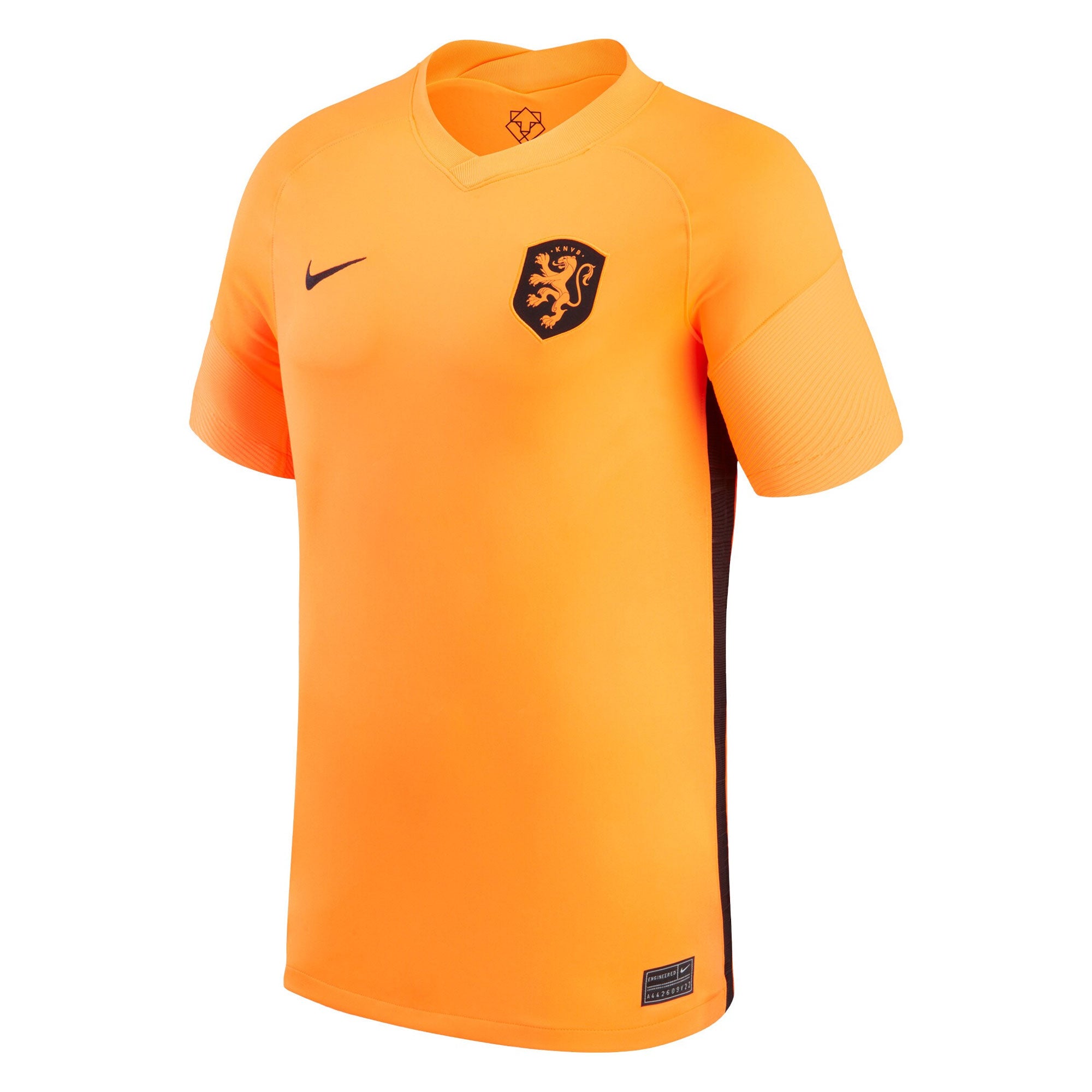 Nike Men's Netherlands 2022/23 Home Jersey Total Orange/Black、mySite、noshort