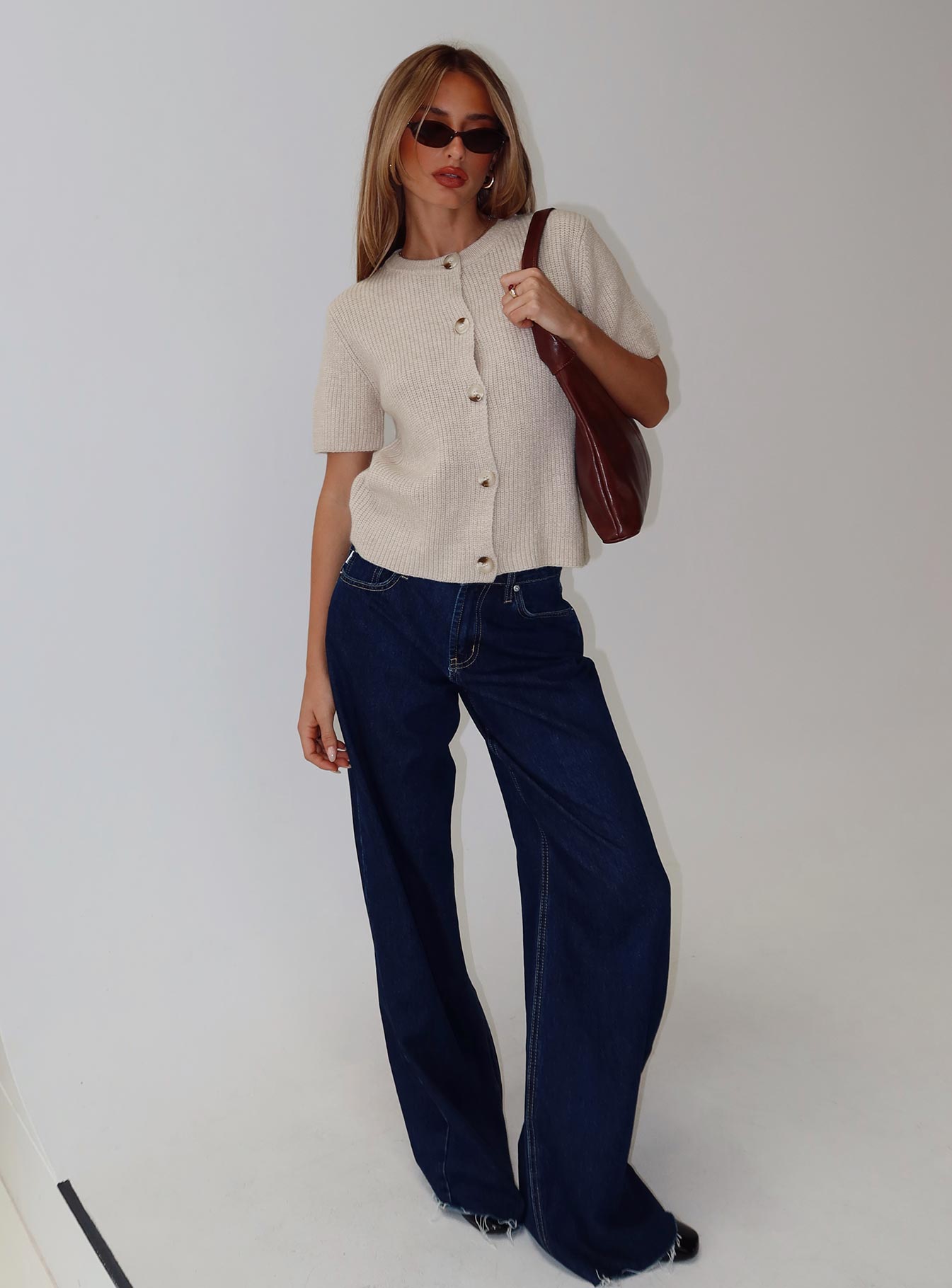 Wait A Lifetime Short Sleeve Cardigan Beige、mySite、solidvoid