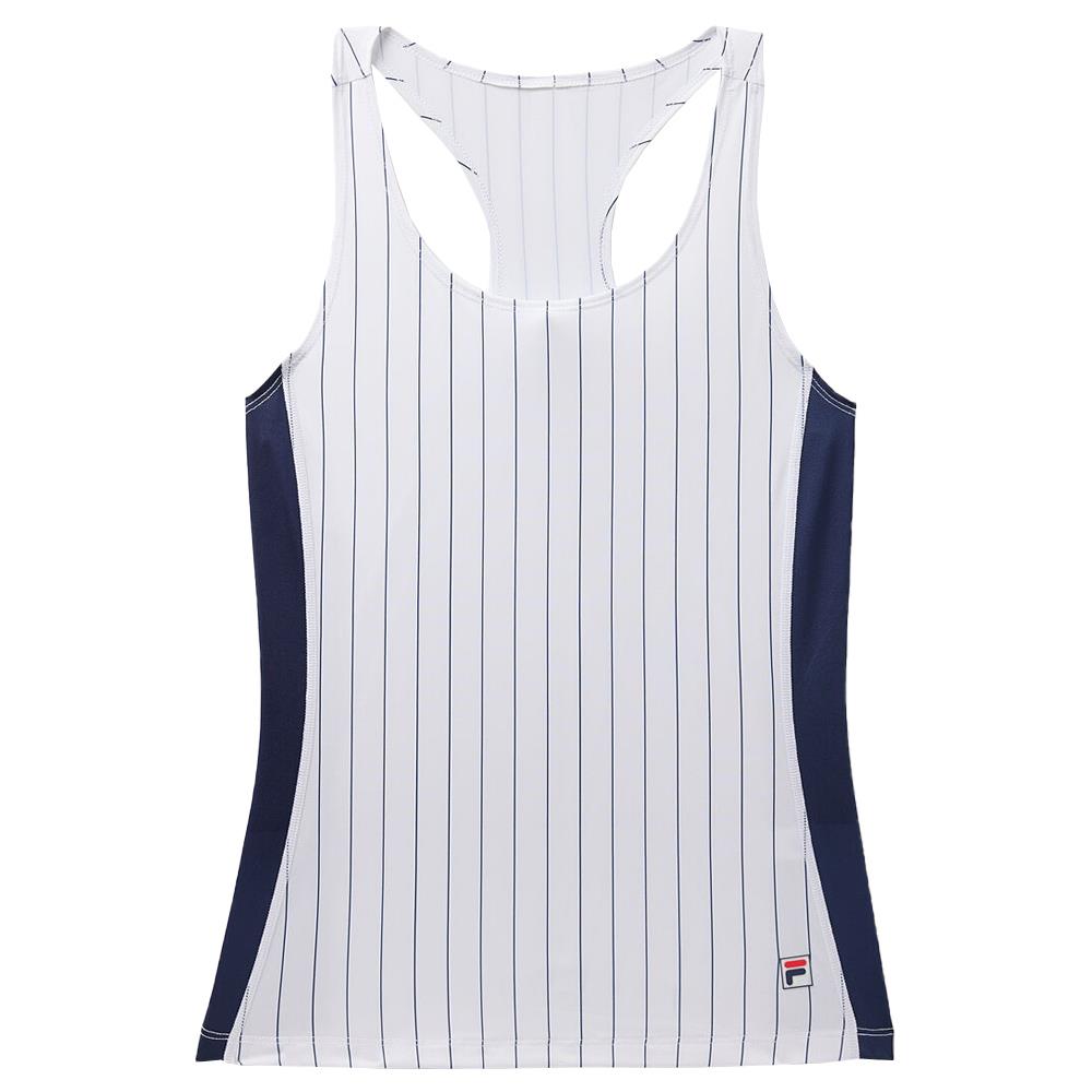 Fila Women's Heritage Iconic Racerback - White/Fila Navy、mySite、neckold
