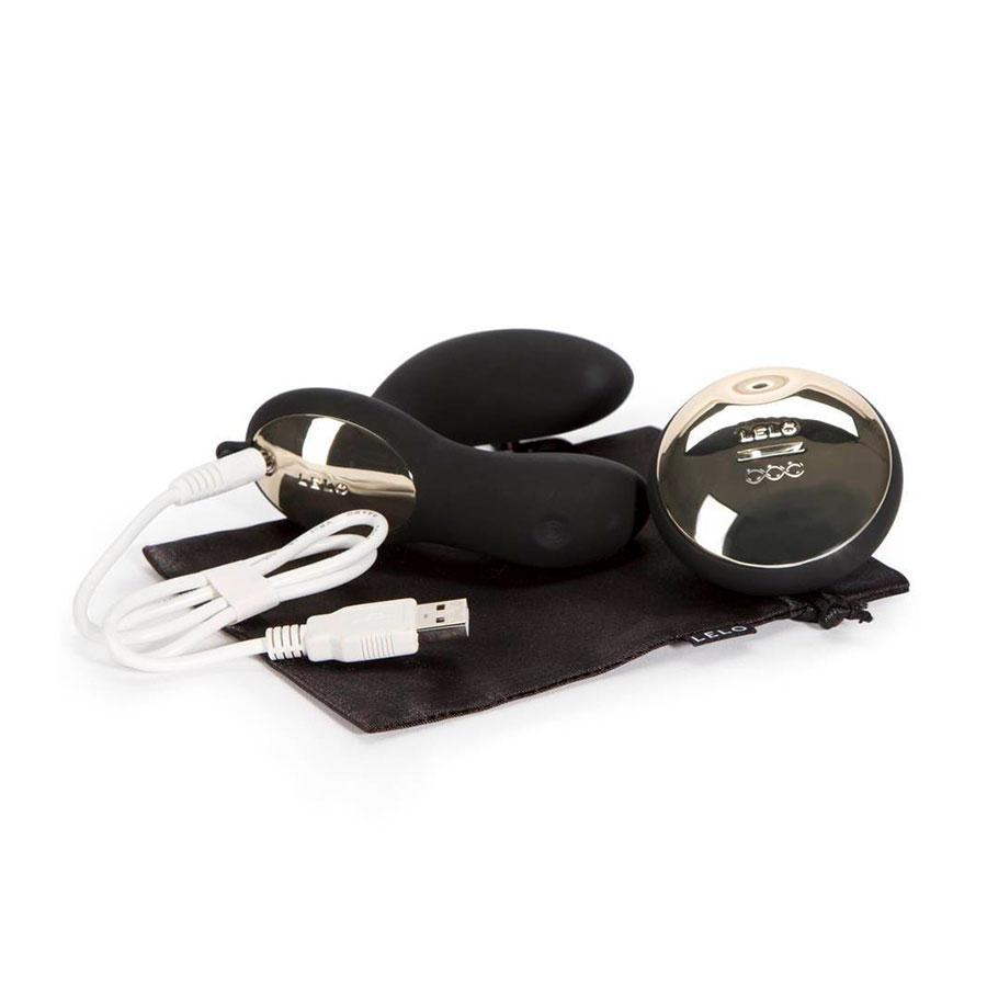 Lelo Hugo Remote Controlled Prostate Massager Black Perineum Vibrator、mySite、bottomscart