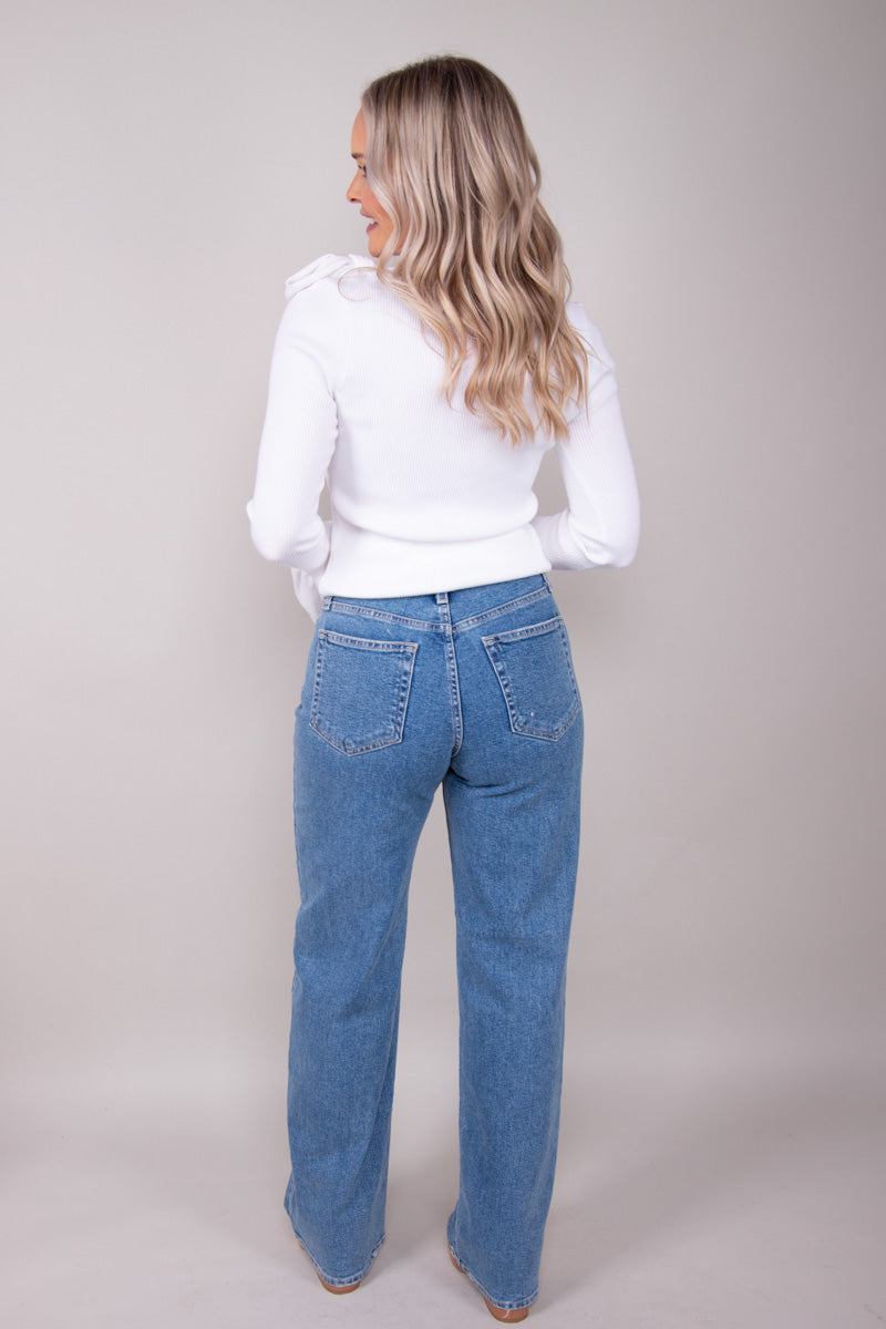 Bella Bow Sweater-White - FINAL SALE、mySite、hinf8tx79