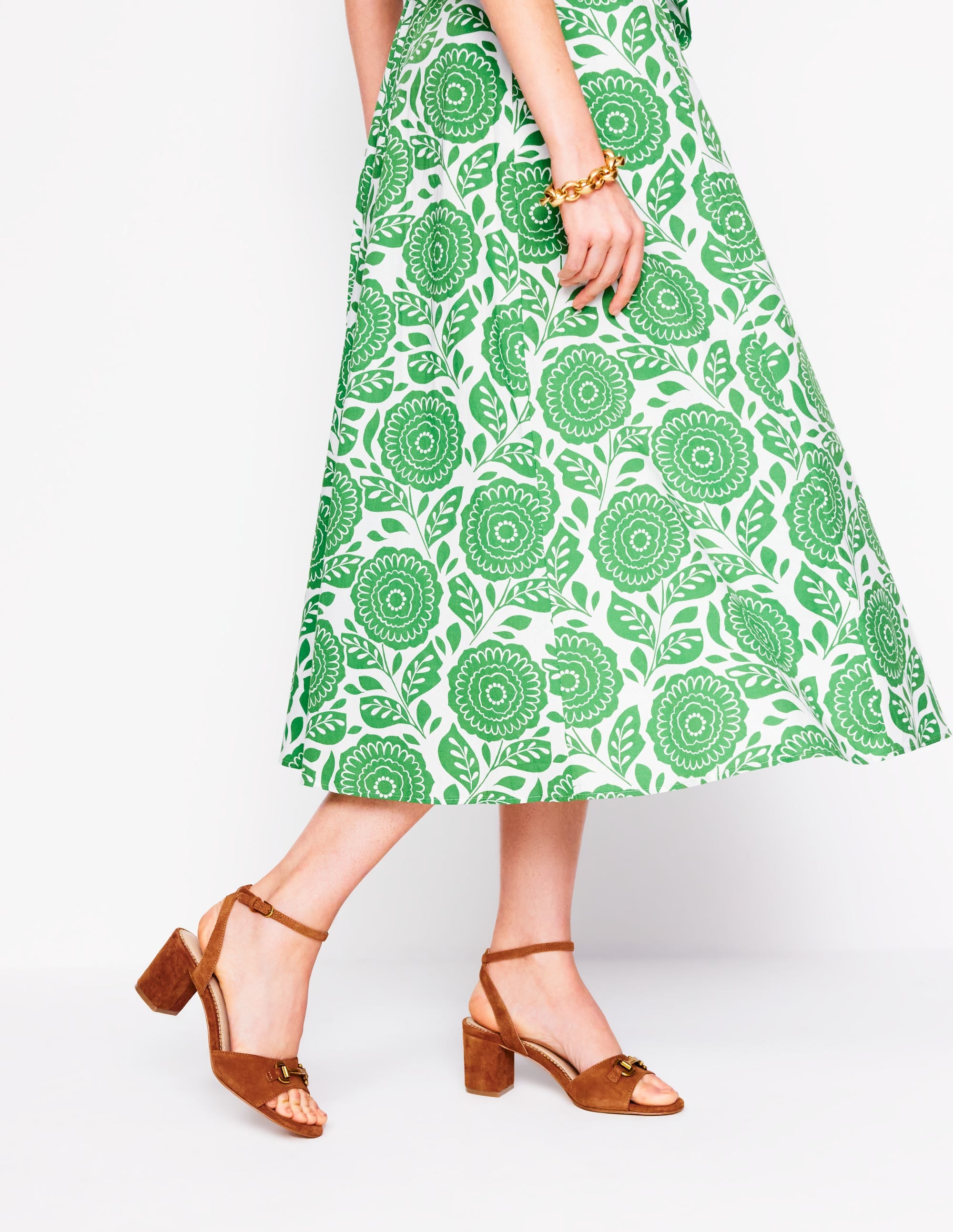  Iris Snaffle Block Heel Sandal-Tan、mySite、ashleygrahame