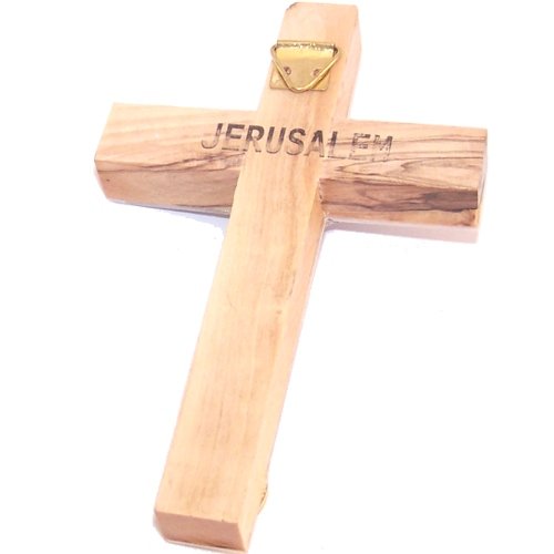  Small grade A Olive wood Latin Style Crucifix with Mother of Pearls Layer on top ( 12 cm or 4.8 inches )、mySite、elrpsem3k