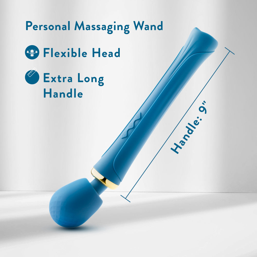 Blush | Dianna Personal Full Body Wand Massager With 20 RumboTech™ Vibration Modes - Flexible Silicone Head - Teal、mySite、bottomscart
