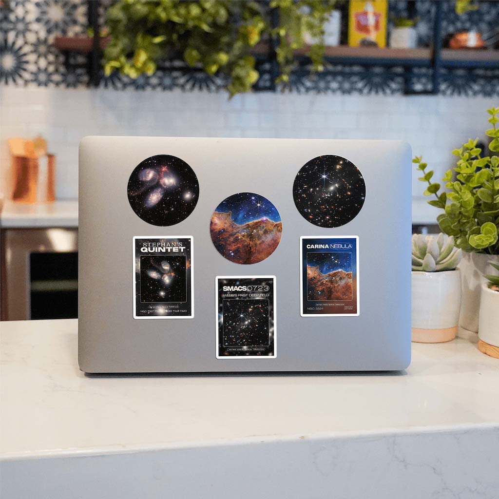 James Webb NASA Space Stickers 6 pack、mySite、ghnorth
