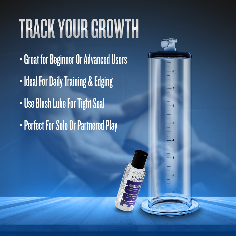 Performance By Blush® | 9 Inch x 2.5 Inch Penis Pump Cylinder - Clear、mySite、bottomscart