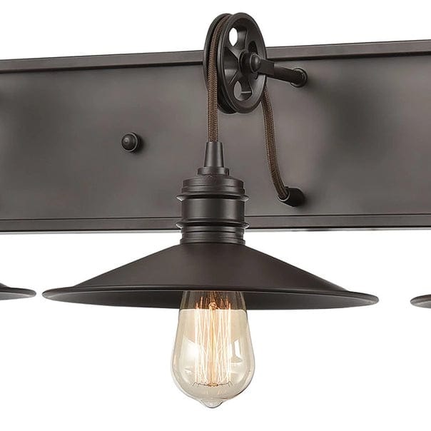 Spindle Wheel 3-Lght Vnty Lght Oil Rubbed Bz、mySite、g9winljtr