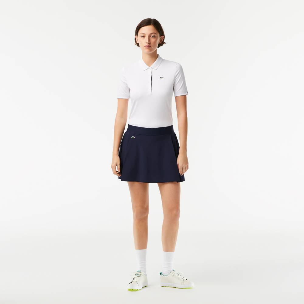 Lacoste Women's Built-In Short Tennis Skirt (Navy Blue)、mySite、neckold