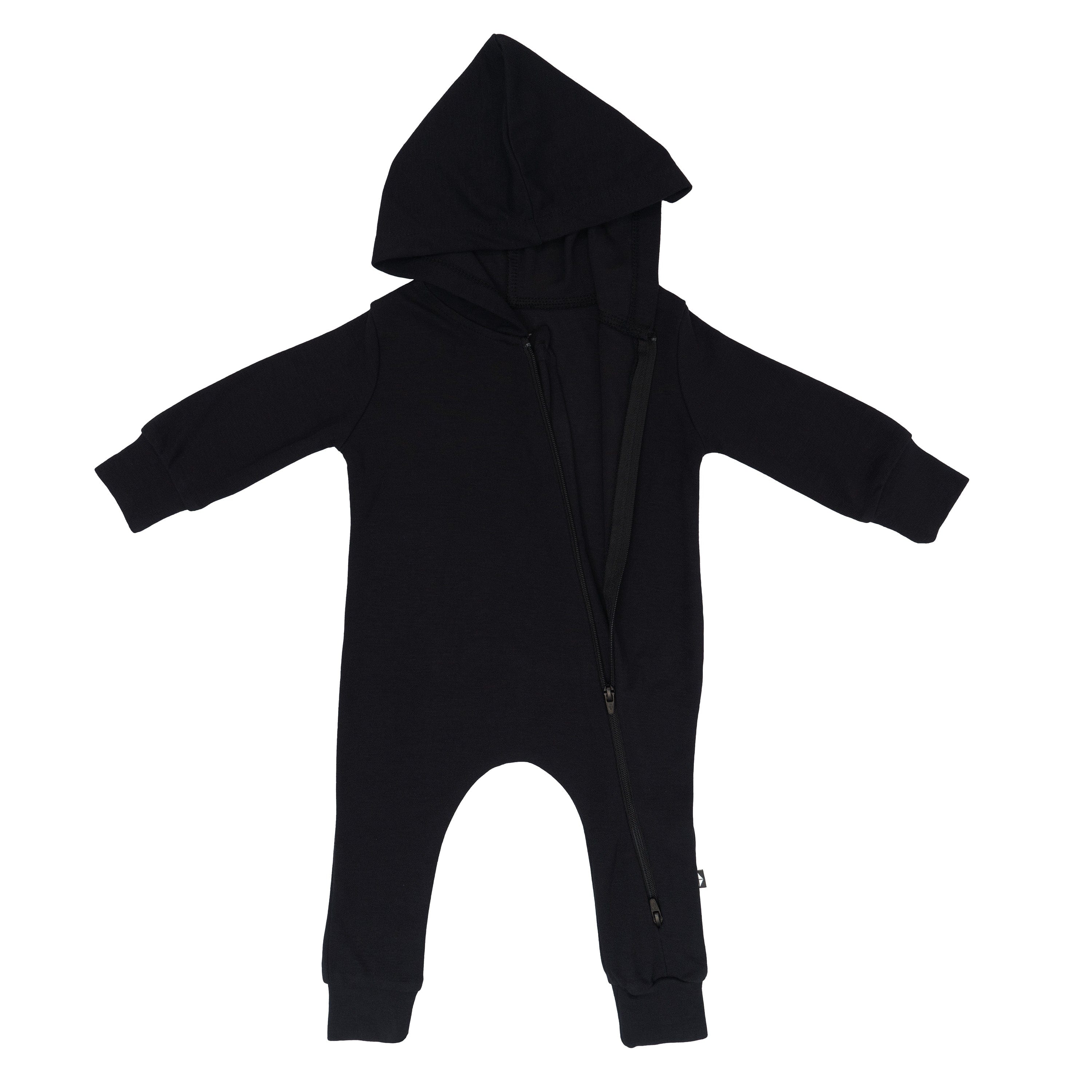  Bamboo Jersey Hooded Zippered Romper in Midnight、mySite、layawaytickets