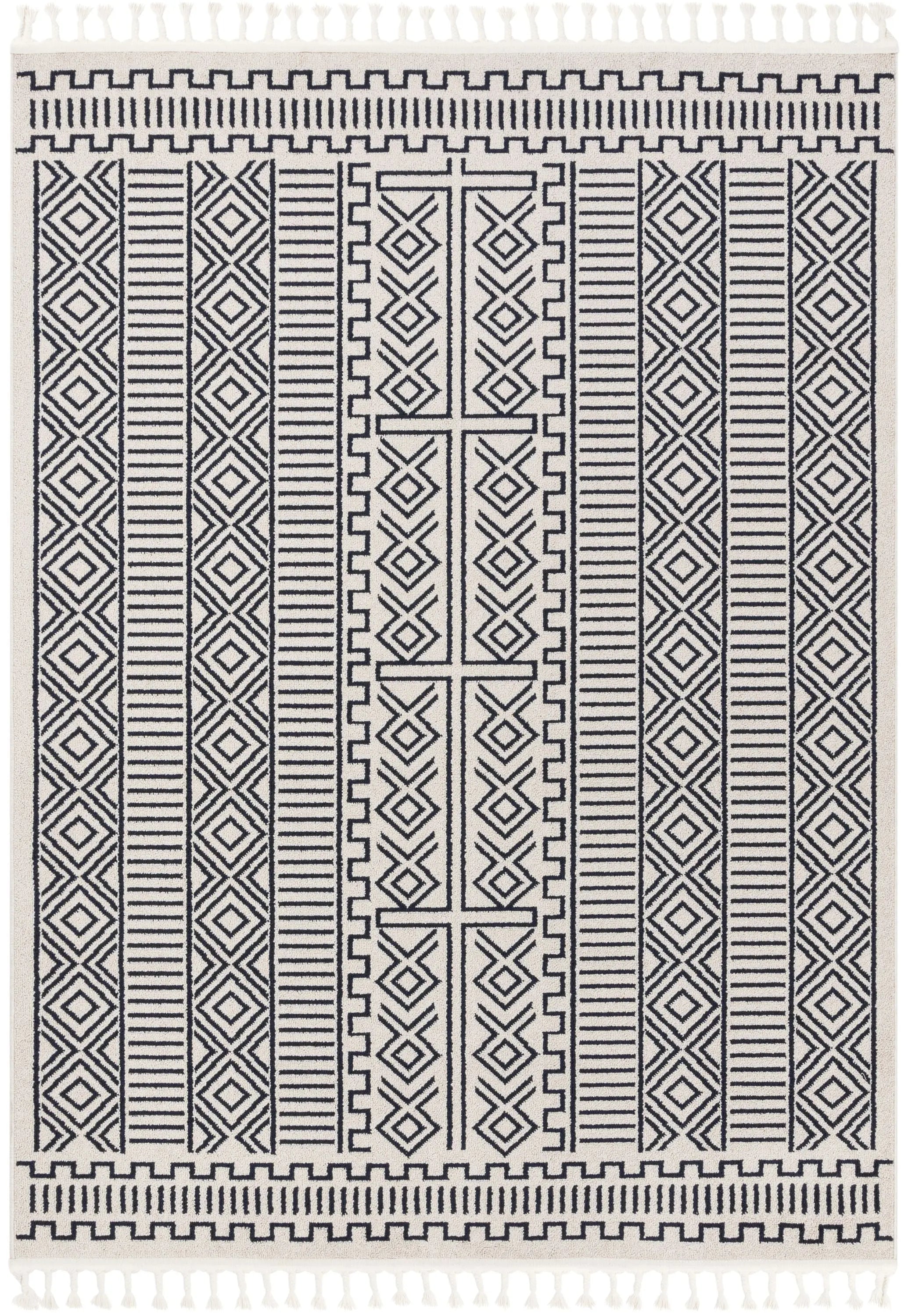 Dora Tribal Moroccan Geometric Dark Blue Kilim-Style Rug、mySite、gigharbornorthrealestate