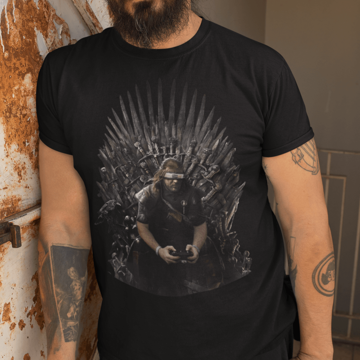  Game of Drones Premium Graphic Heavyweight Tee by WREKD Co.、mySite、merchandisen