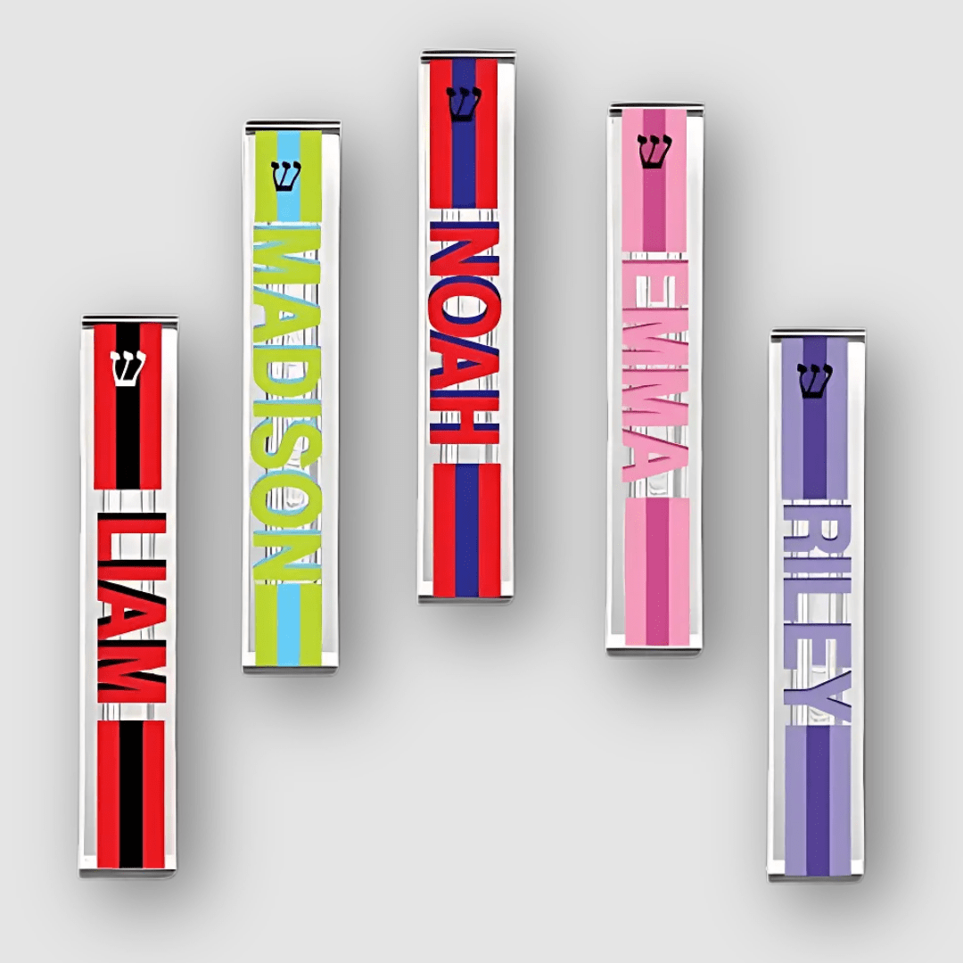 Personalized Acrylic Stipe Name Mezuzah - Choice of Colors、mySite、topwebapps