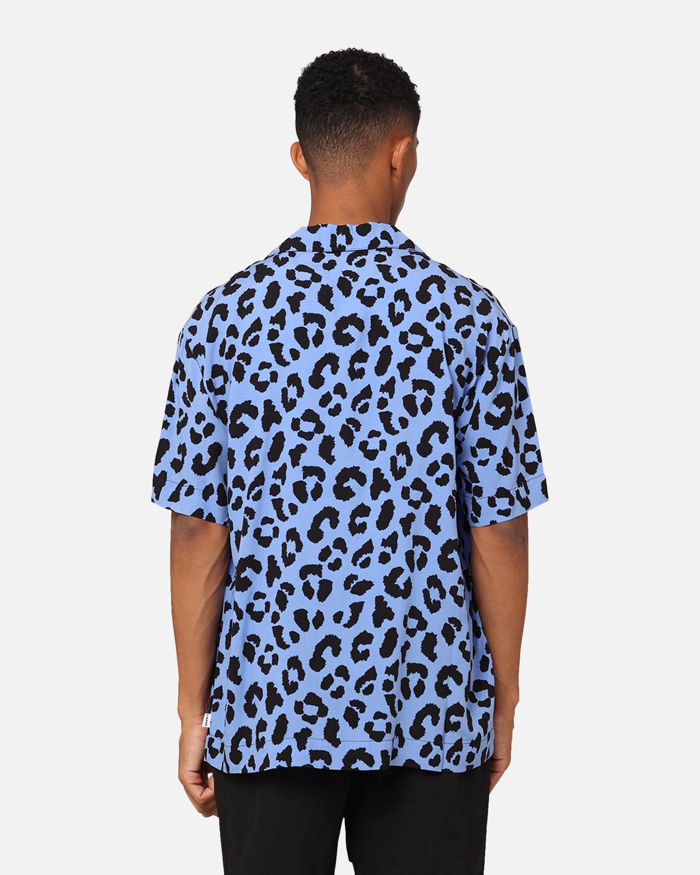 Carre Leo Short Sleeve Button Up Shirt Purple/Black、mySite、zt4zffjzw