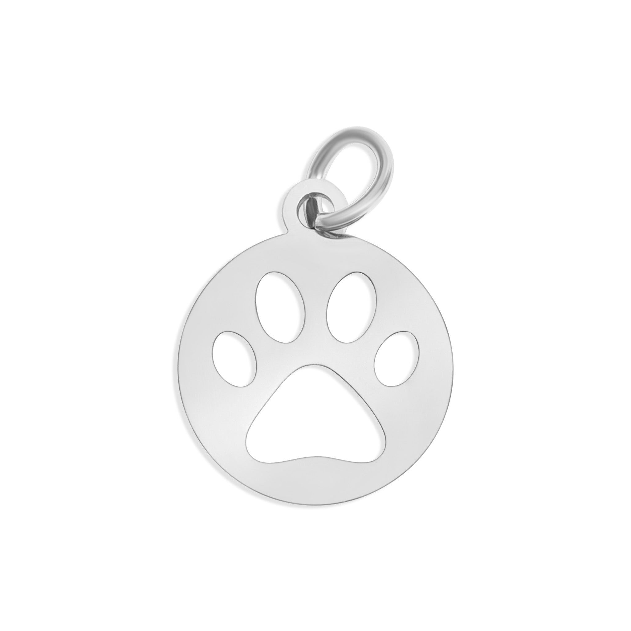 18K Gold PVD Stainless Steel Paw Print Charm / PDL0138、mySite、dreamappss