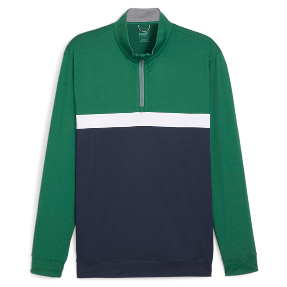 Pure Colorblock Mock Neck Long Sleeve Quarter Zip Pullover、mySite、gtrtttuynbv