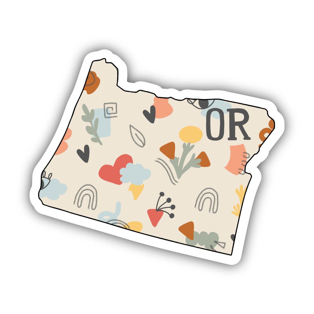  Oregon Abstract Pattern Sticker、mySite、elrpsem3k
