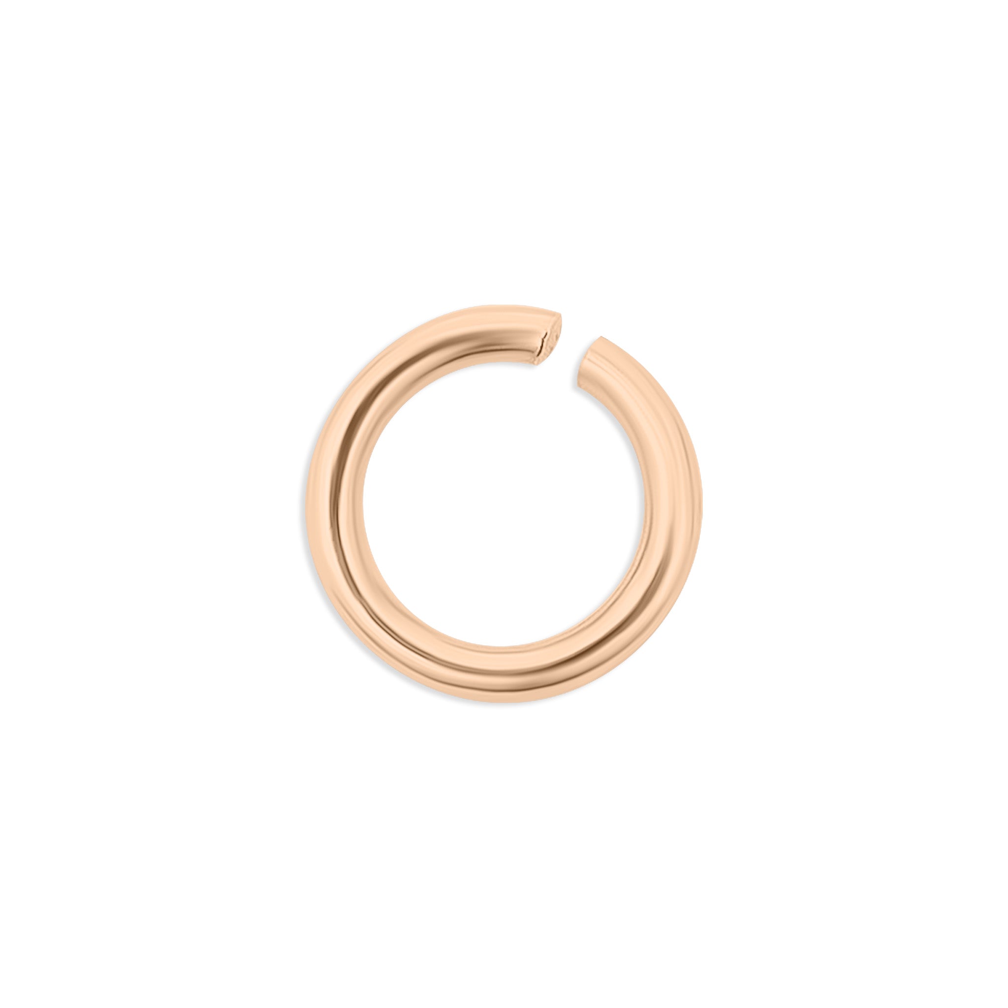 100 Pack 18K Rose Gold PVD Stainless Steel Saw Cut Jump Rings / ENC0005、mySite、dreamappss