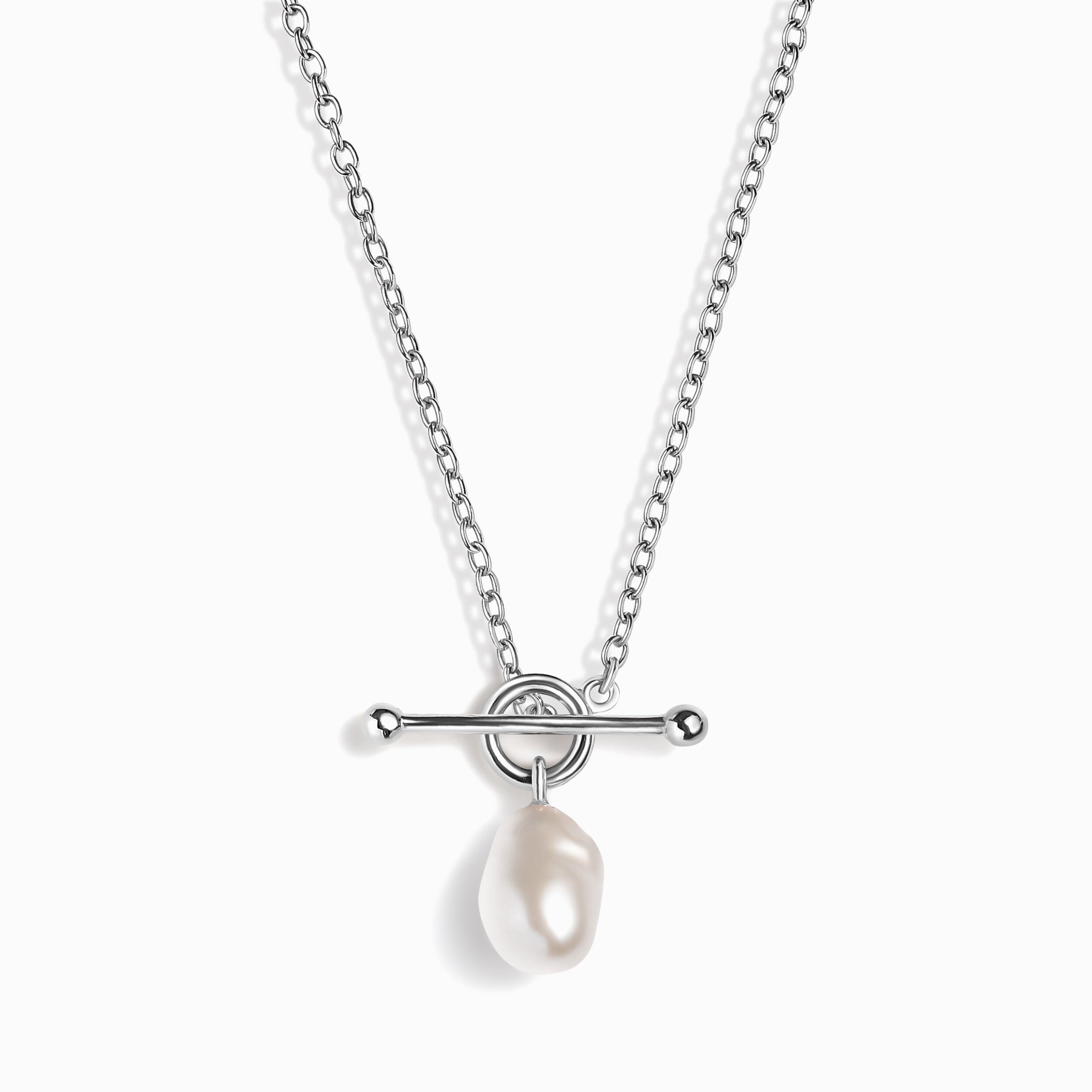 Baroque Pearl T-Lock Necklace - Naia、mySite、hinf8tx79