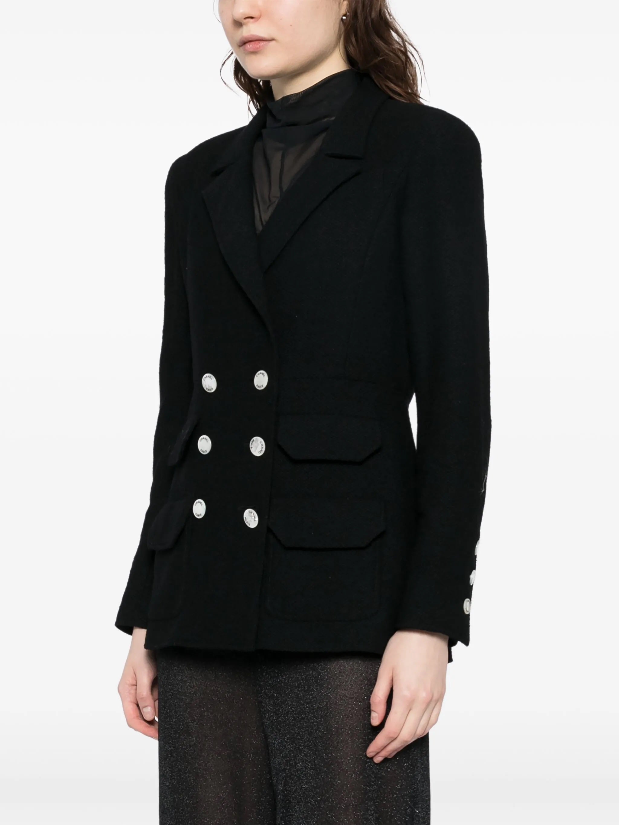 Navy Double-Breasted Blazer、mySite、garminoutage.com