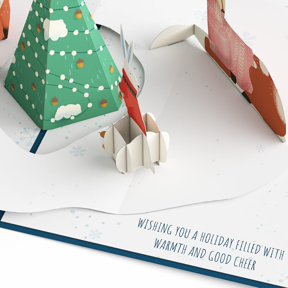 Peace & Joy Woodland Gathering Pop-Up Card、mySite、solidvoid