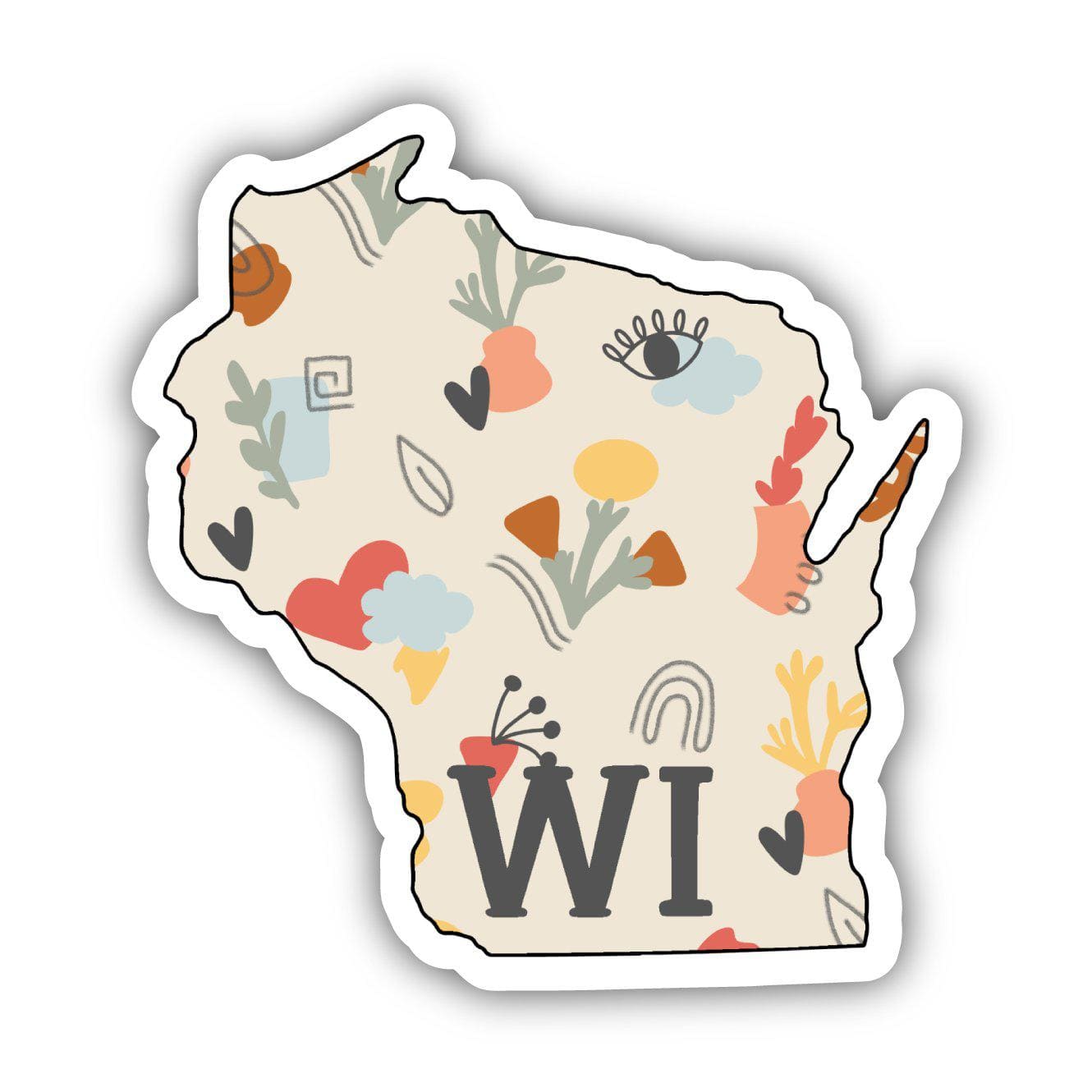  Wisconsin Abstract Pattern Sticker、mySite、elrpsem3k