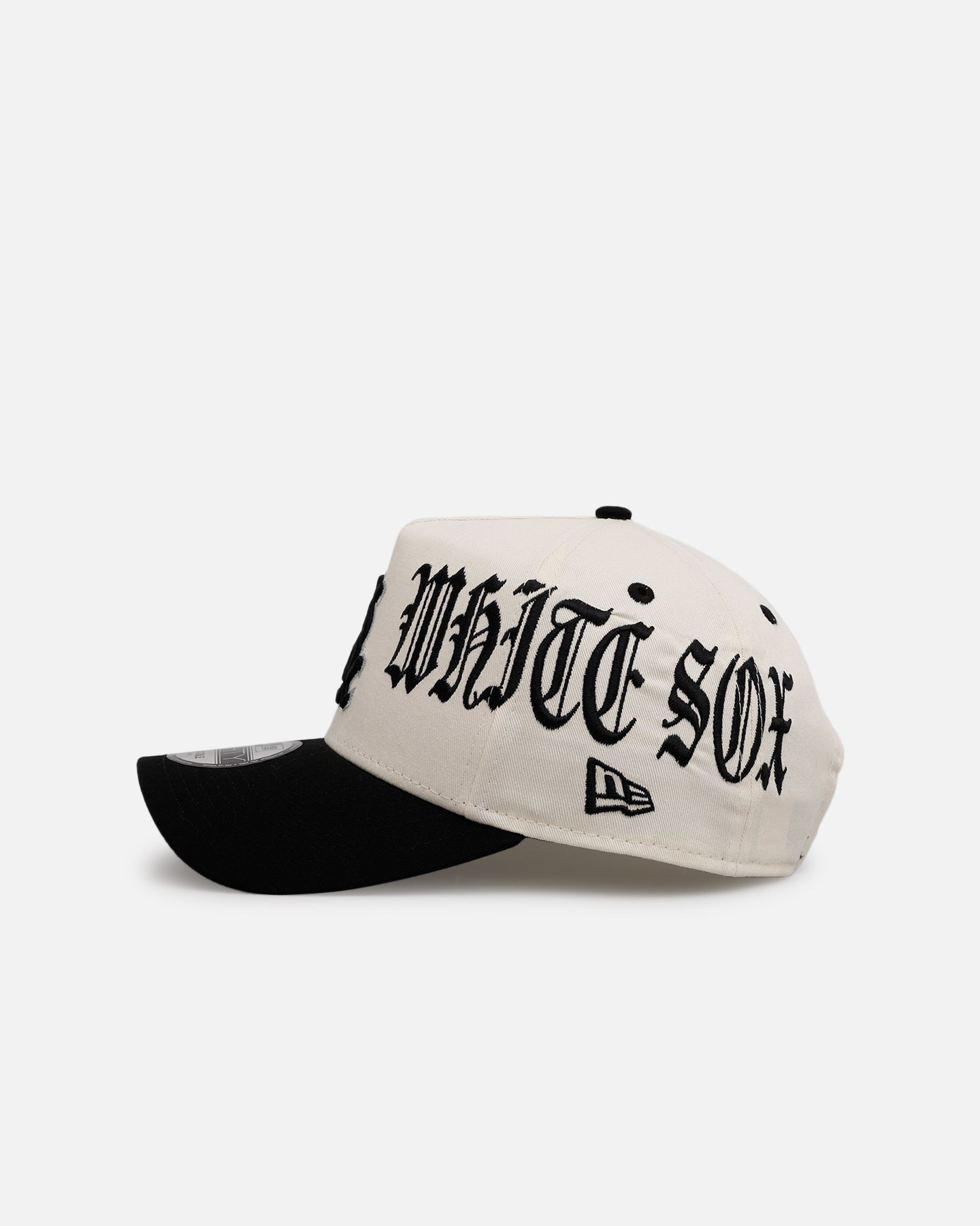 New Era Chicago White Sox 'Gothic Script Two Tone' 9FORTY A-Frame Snapback Chrome/Black、mySite、zt4zffjzw