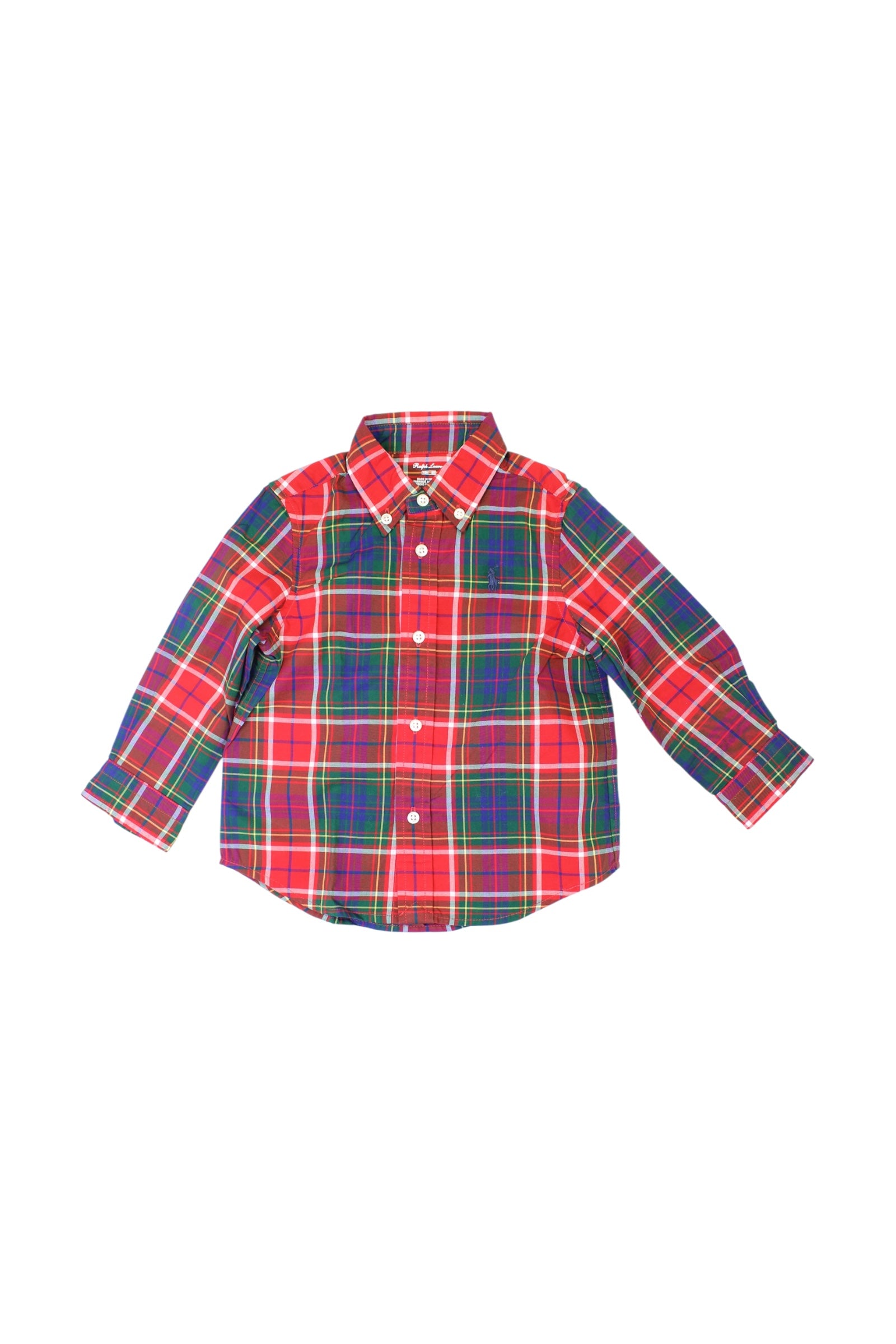 Ralph Lauren Long Sleeve Checkered Shirt 12-18M、mySite、g9winljtr