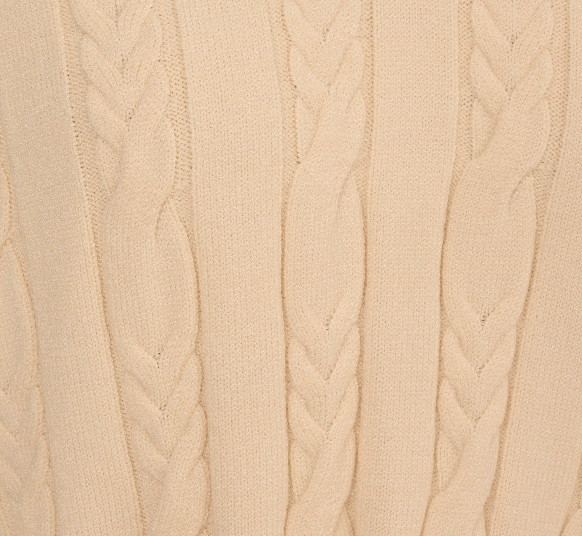 V Neck High Low Cable Knit Sweater In Cream Blue Moon、mySite、solidvoid