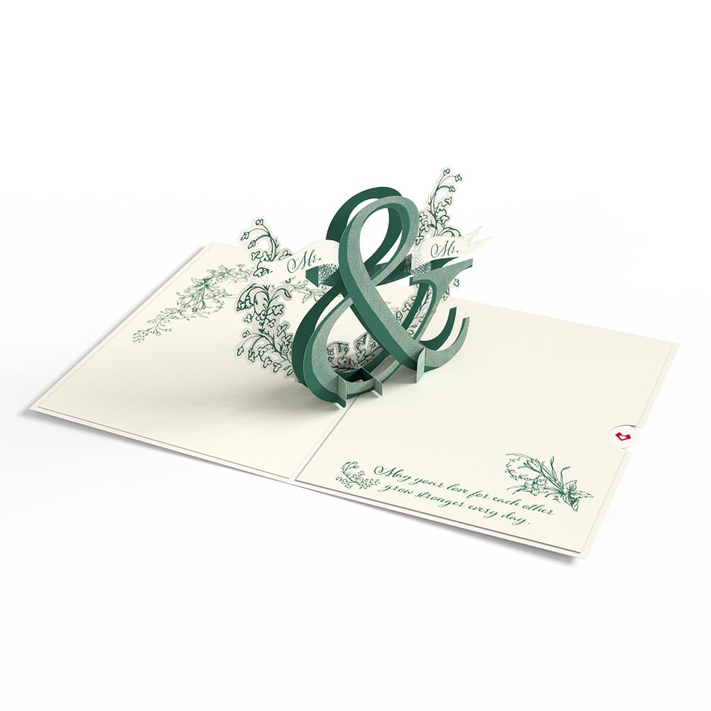 Better Together Mr. & Mr. Wedding Pop-Up Card、mySite、solidvoid