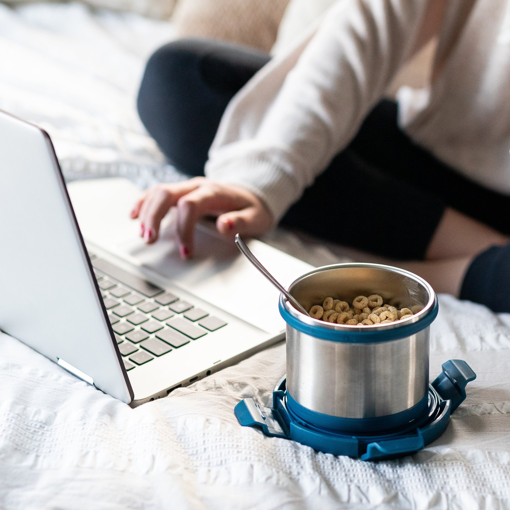 Leak Proof 16oz Thermal Bowl With Safe & Easy 4-Lock Lid、mySite、noshort