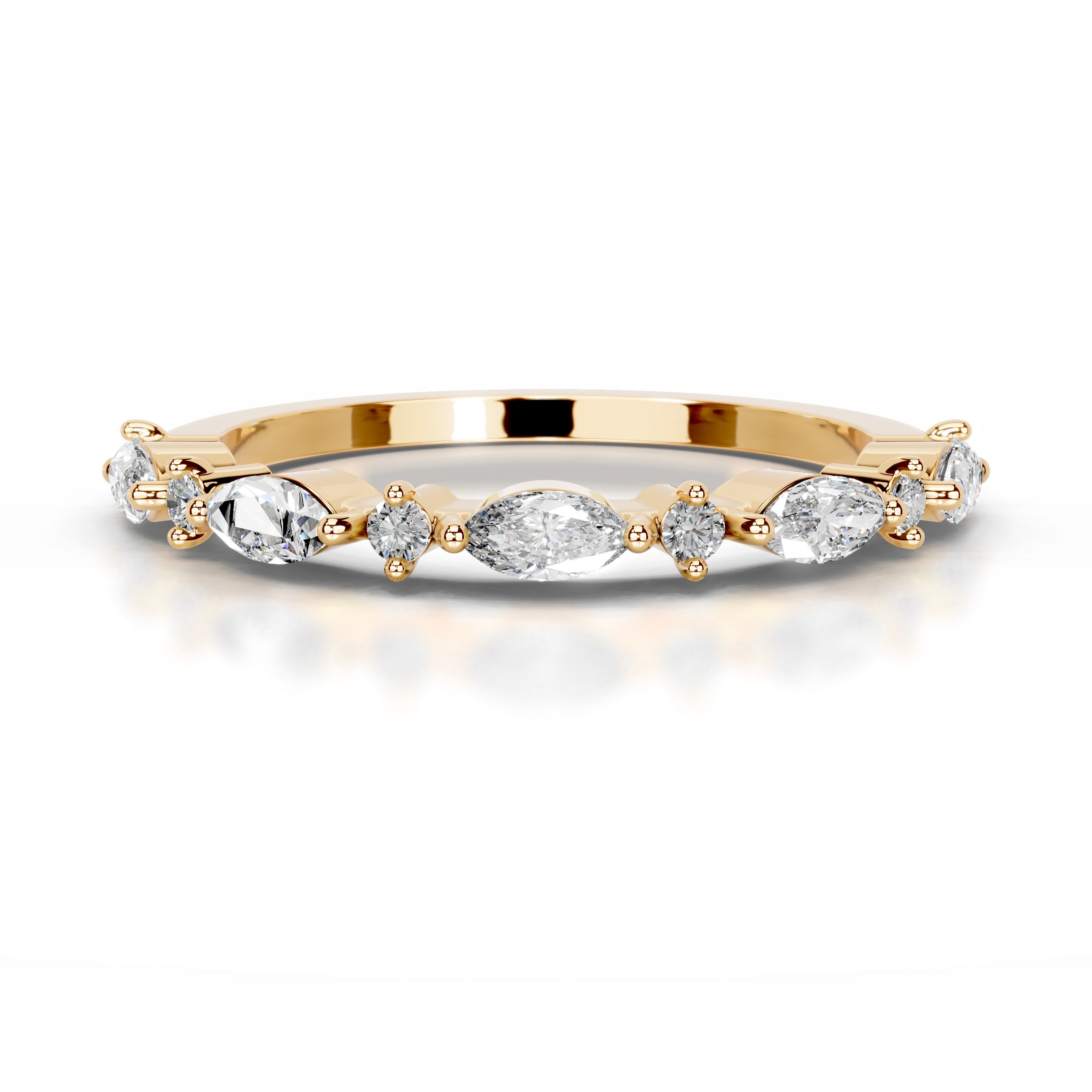 Vienna Diamond Wedding band - 18K Yellow Gold、mySite、hinf8tx79