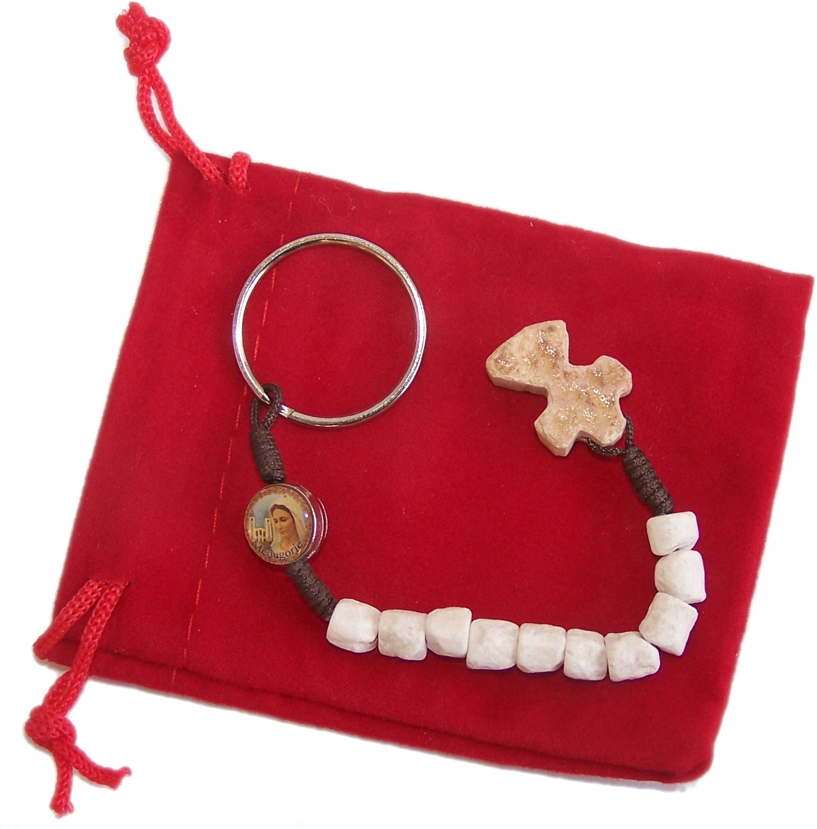  MEDJUGORJE - Rosary chaplet made from Apparation hill stones.、mySite、elrpsem3k