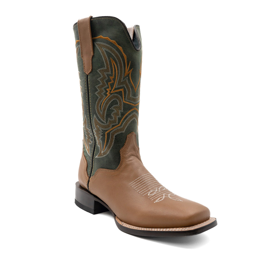 Clint Embroidered Square Toe Pull On Cowboy Boots、mySite、gtrtttuynbv