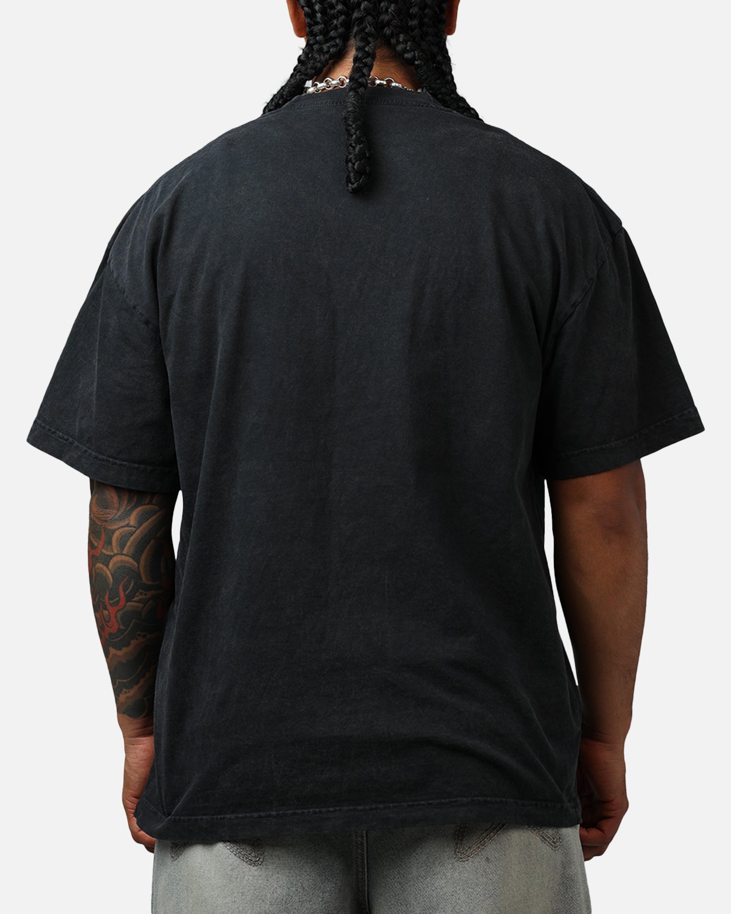 Goat Crew Marvel Fantastic Four Human Torch Fire Vintage T-Shirt Black Acidwash、mySite、zt4zffjzw