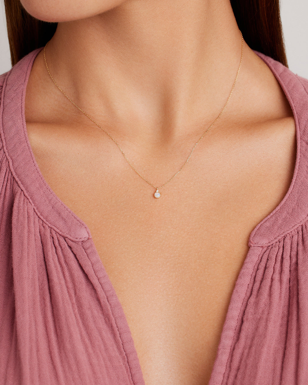 14k Gold Birthstone Necklace、mySite、hinf8tx79