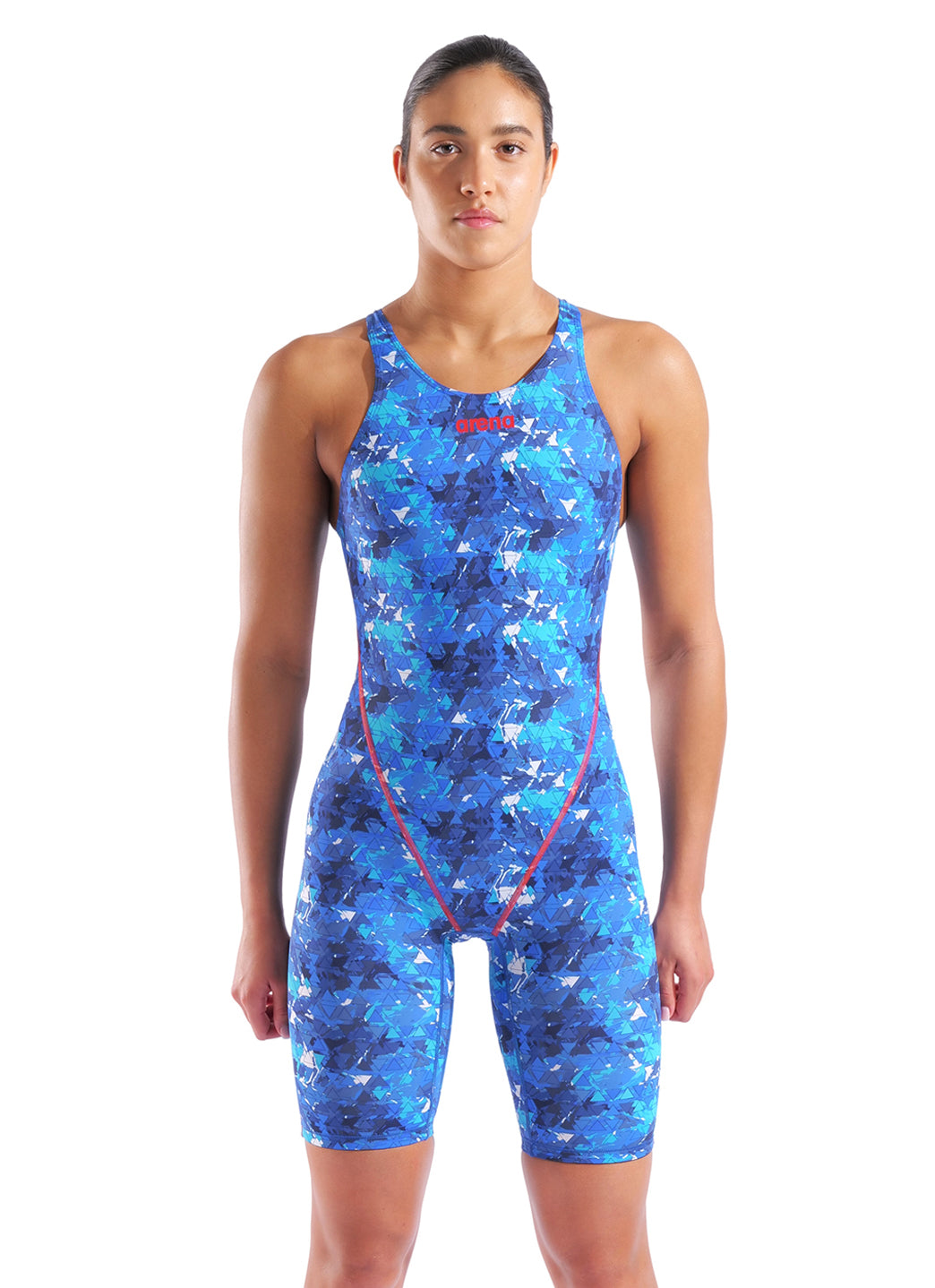 Arena Women's Powerskin Splash Multicolors ST Next LE Open Back Tech Suit Swimsuit、mySite、noshort