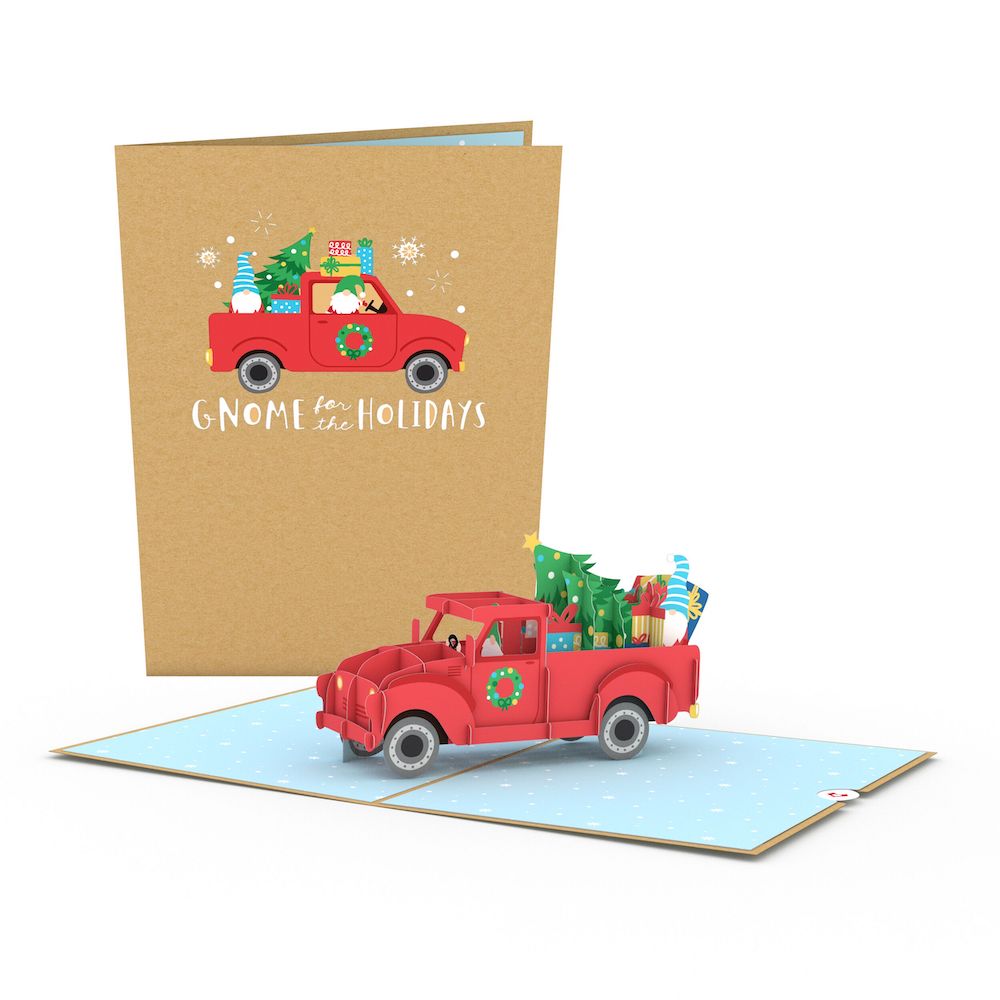 Gnome Holiday Truck Pop-Up Card、mySite、solidvoid