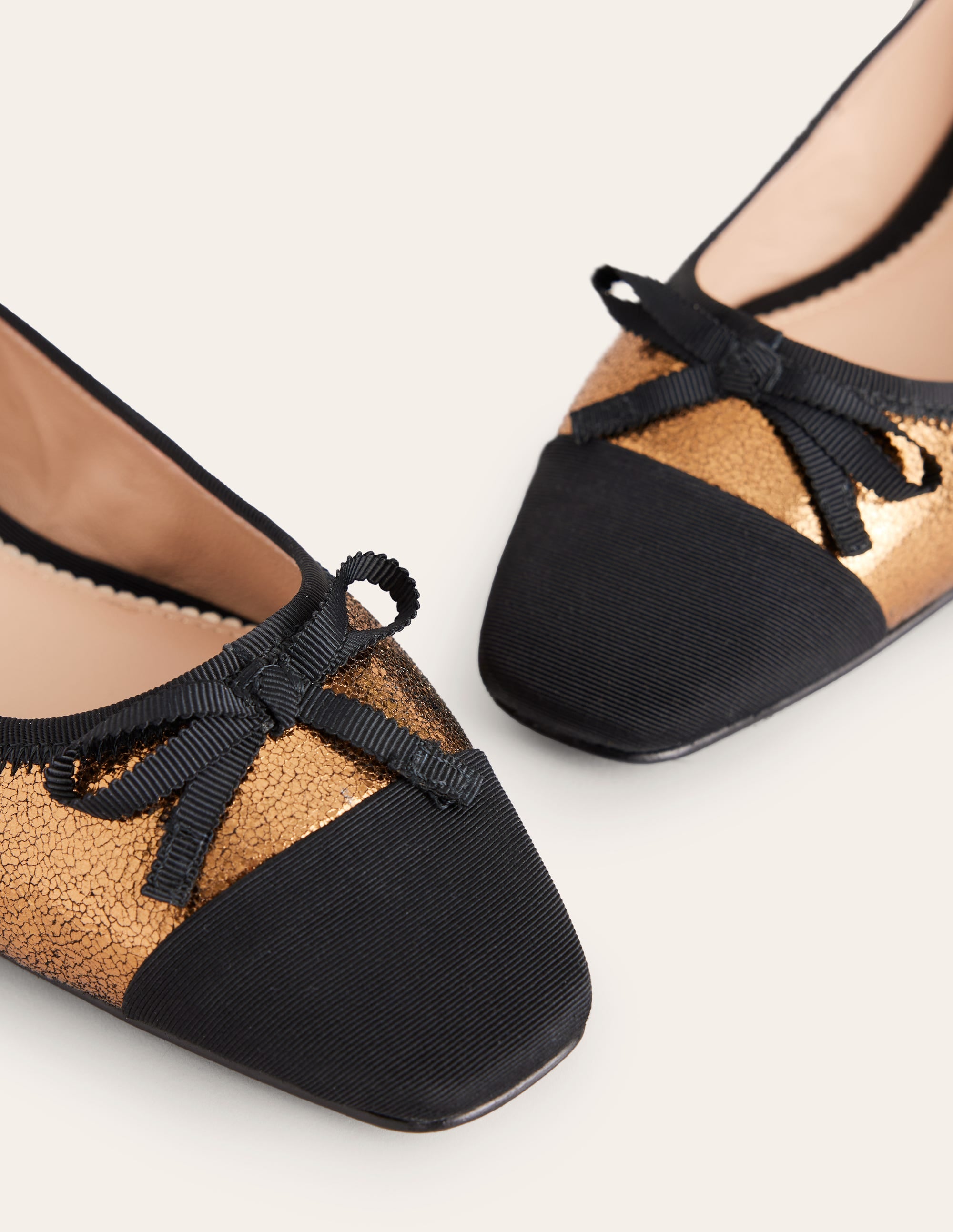 Toe Cap Ballet Flat-Bronze Metallic Leather、mySite、ashleygrahame