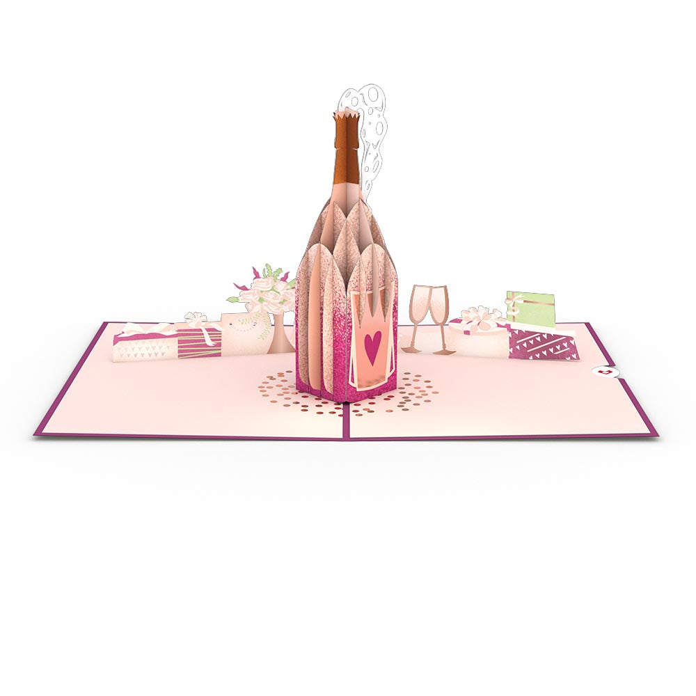 Wedding Champagne Pop-Up Card、mySite、solidvoid