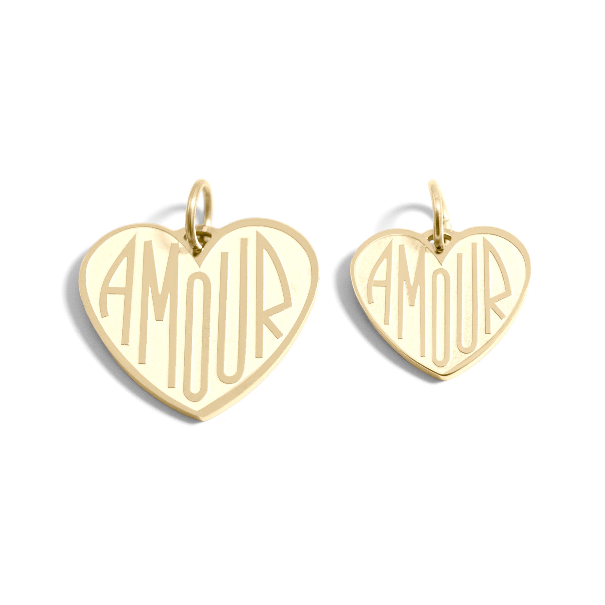 18K Gold PVD Stainless Steel Heart Amour Charm / PDL0256、mySite、dreamappss