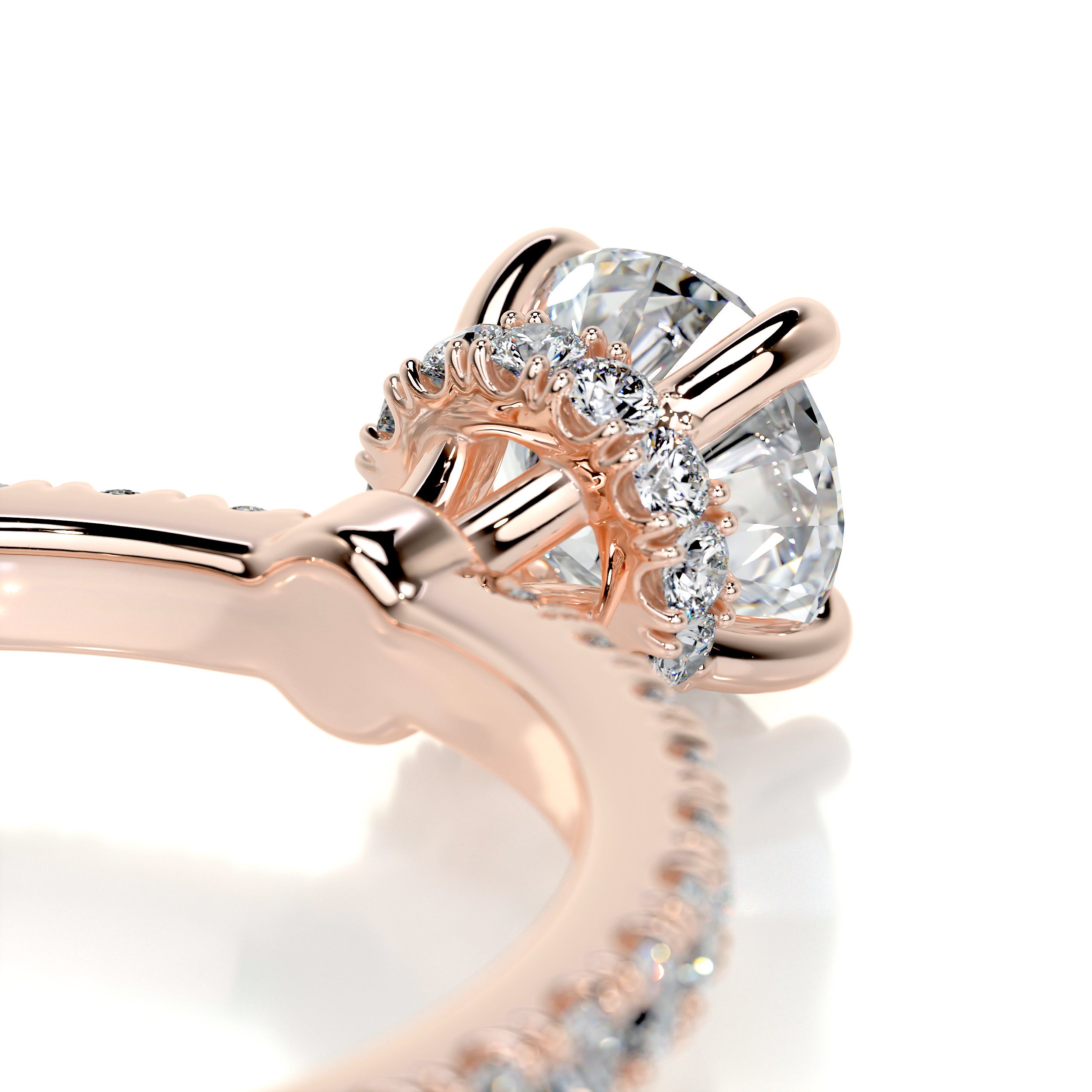 Vivienne Diamond Engagement Ring - 14K Rose Gold、mySite、hinf8tx79