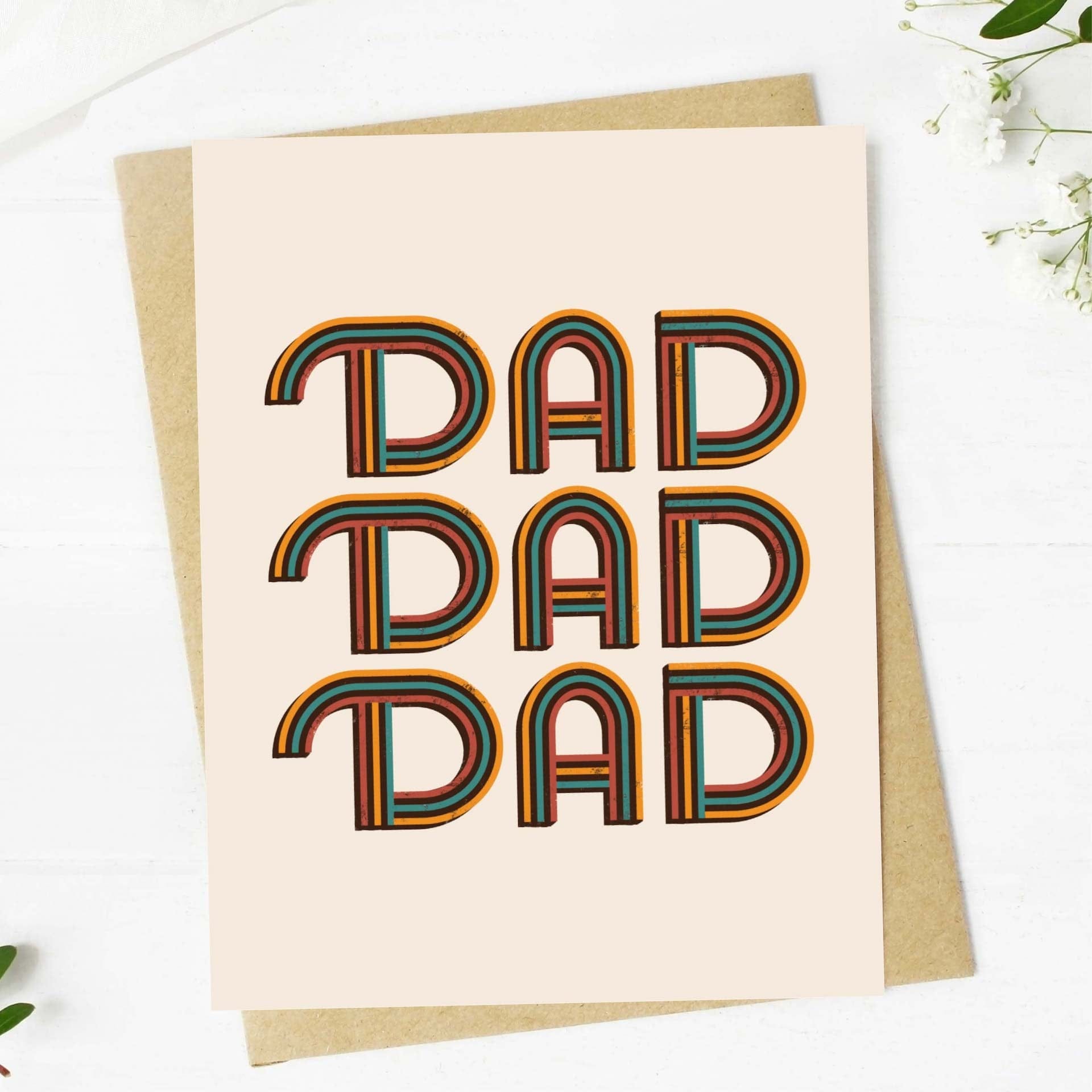  Dad Dad Dad Greeting Card、mySite、ghnorth