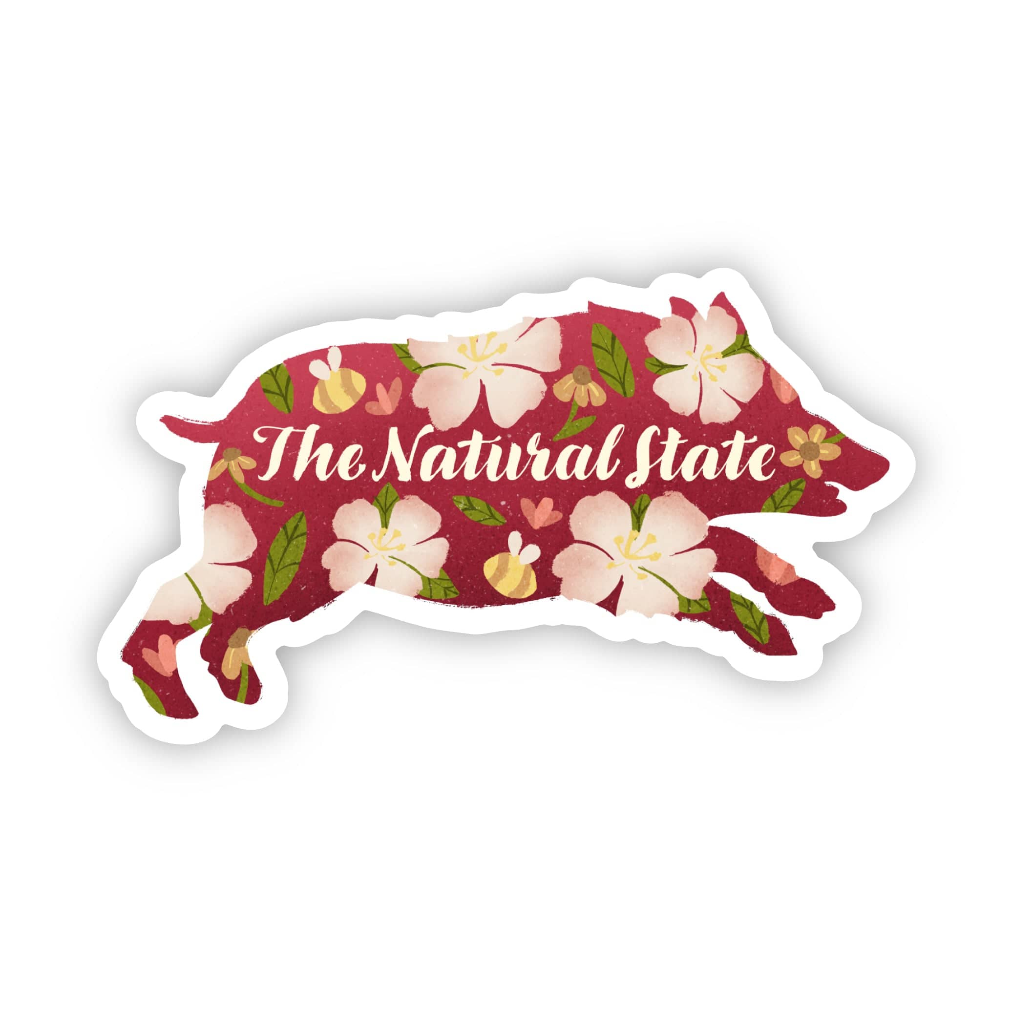  The Natural State Arkansas Quote Pig Sticker、mySite、elrpsem3k
